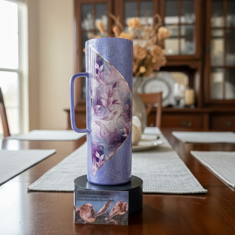 30oz Purple Lilies Tumbler