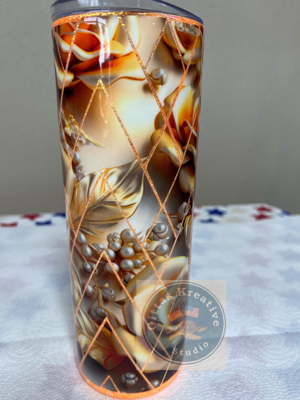 5. 20oz Yellow Rose Tumbler