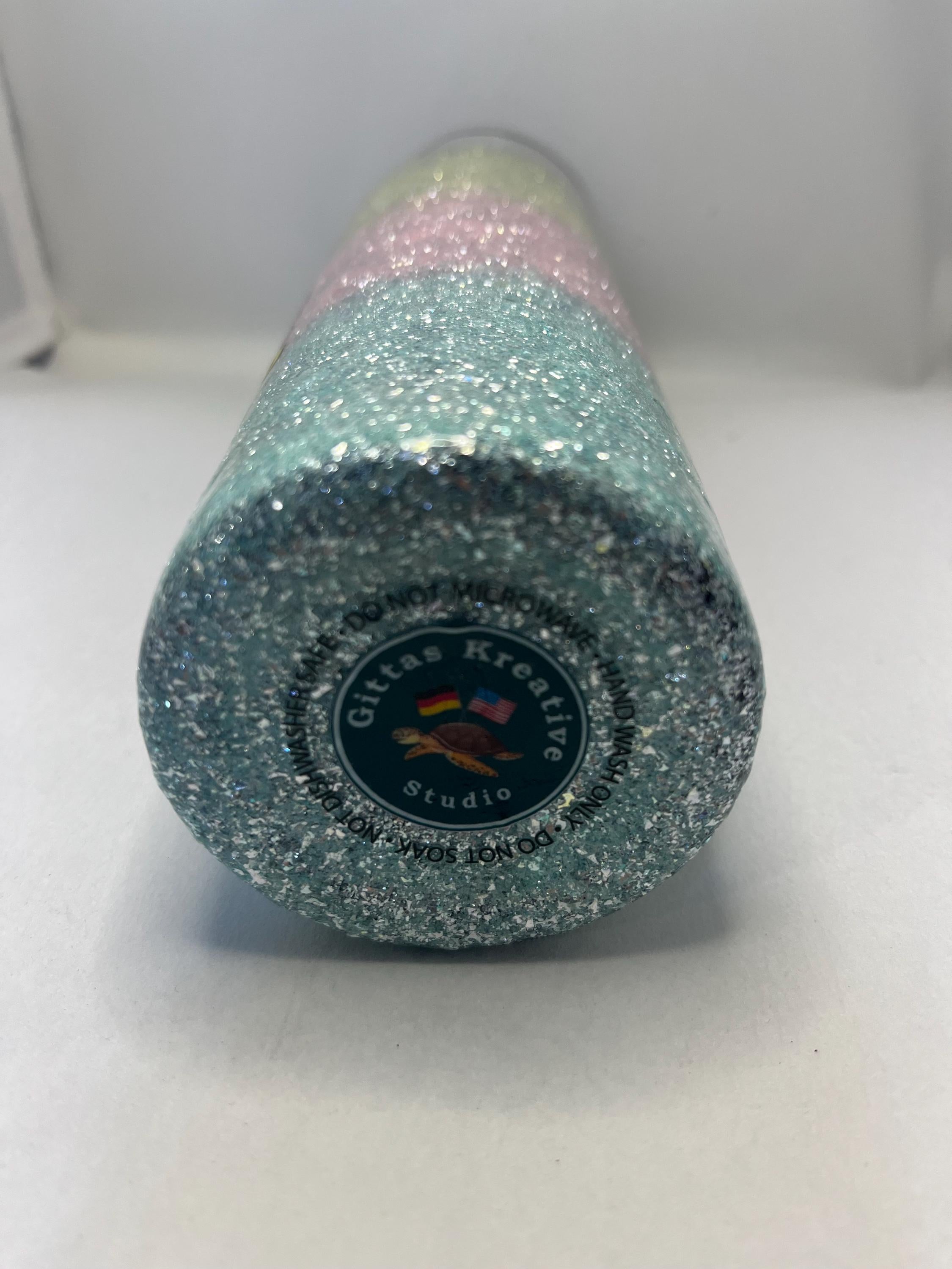 34. 20oz   Skull Glitter Tumbler