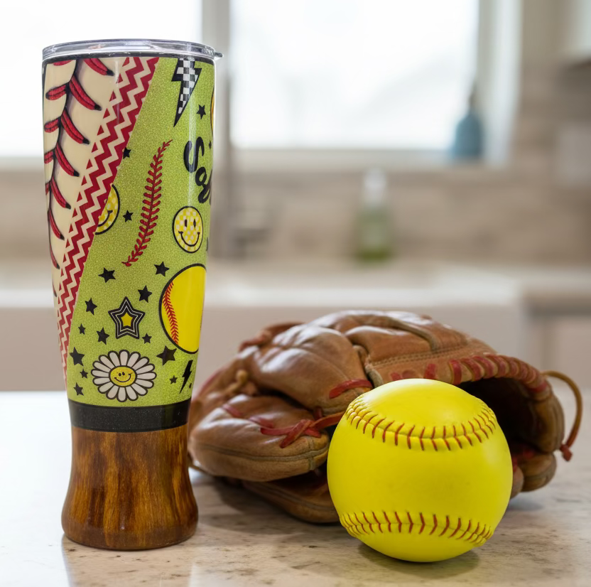 30oz Baseball Bat shaped Tumbler