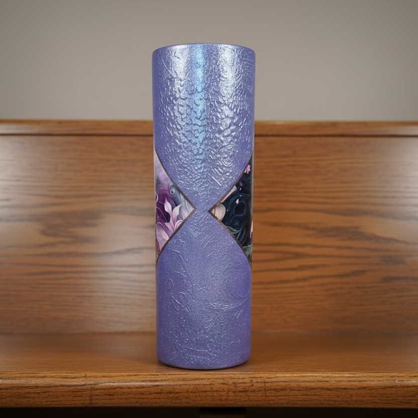 30oz Purple Lilies Tumbler