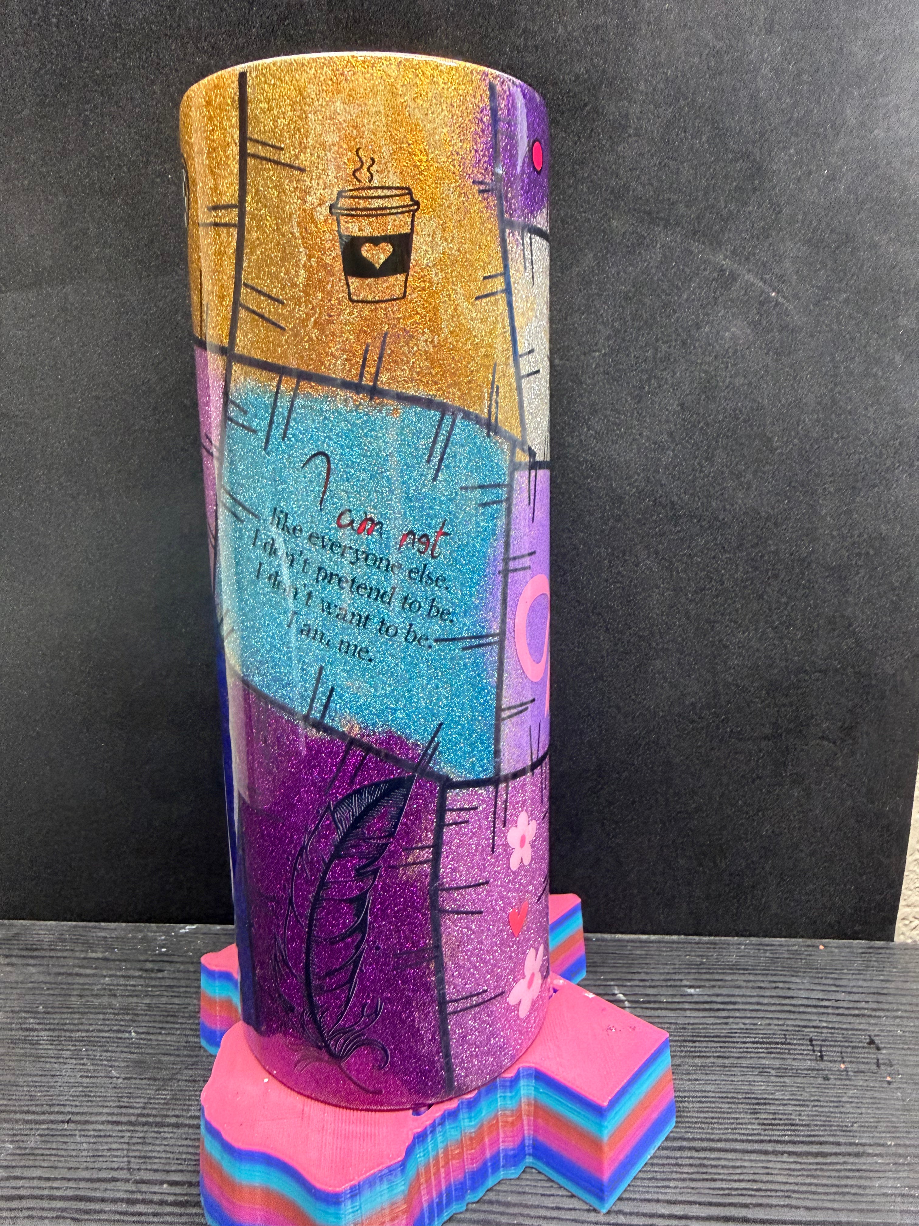 41. 20oz Patchwork Tumbler