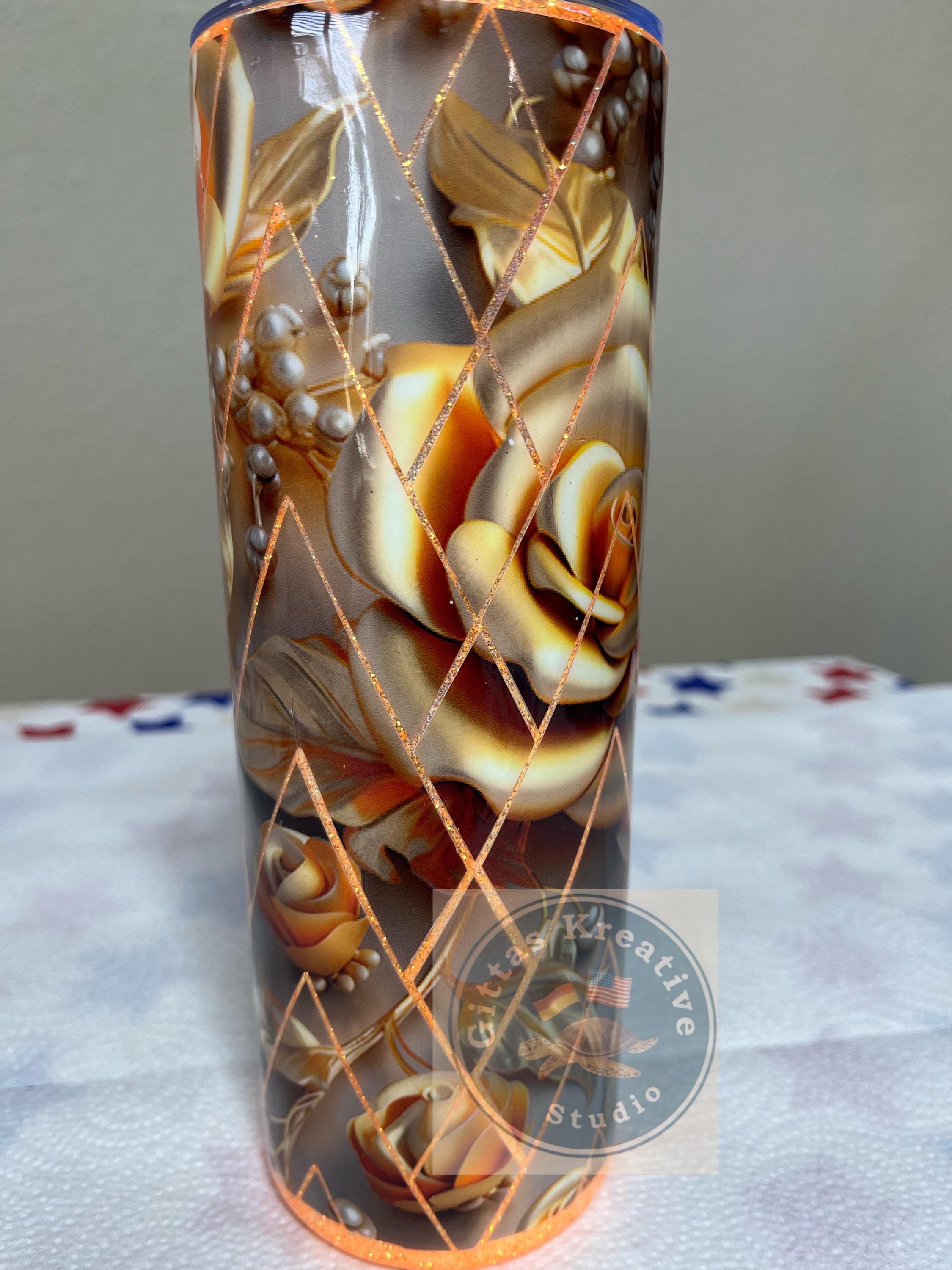 5. 20oz Yellow Rose Tumbler