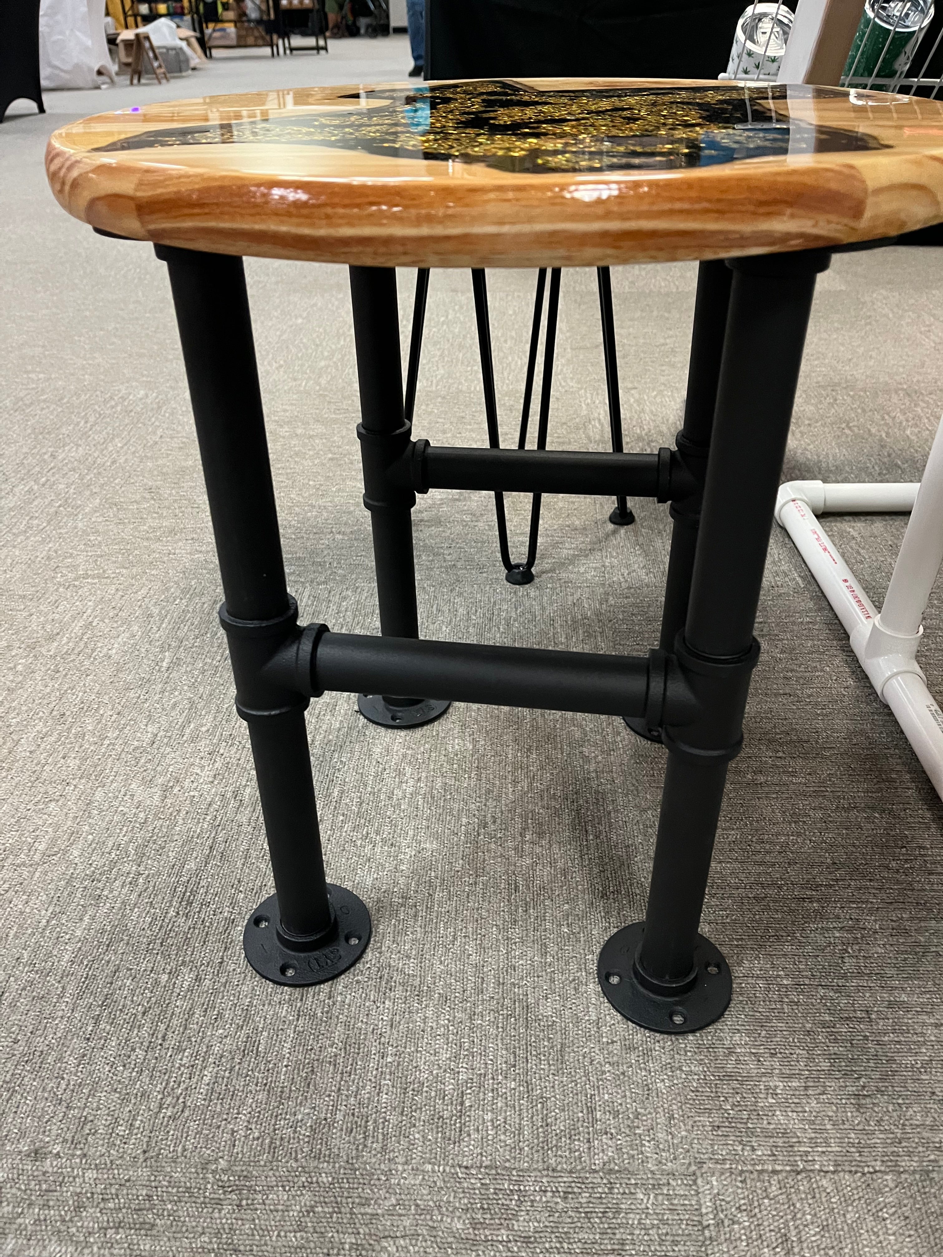 Texas Gold Resin End Table