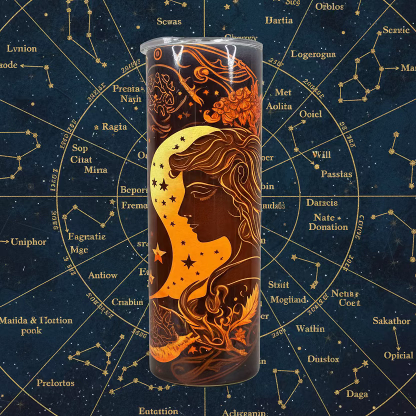 20oz Gemini Image Tumbler. Sublimation Cup