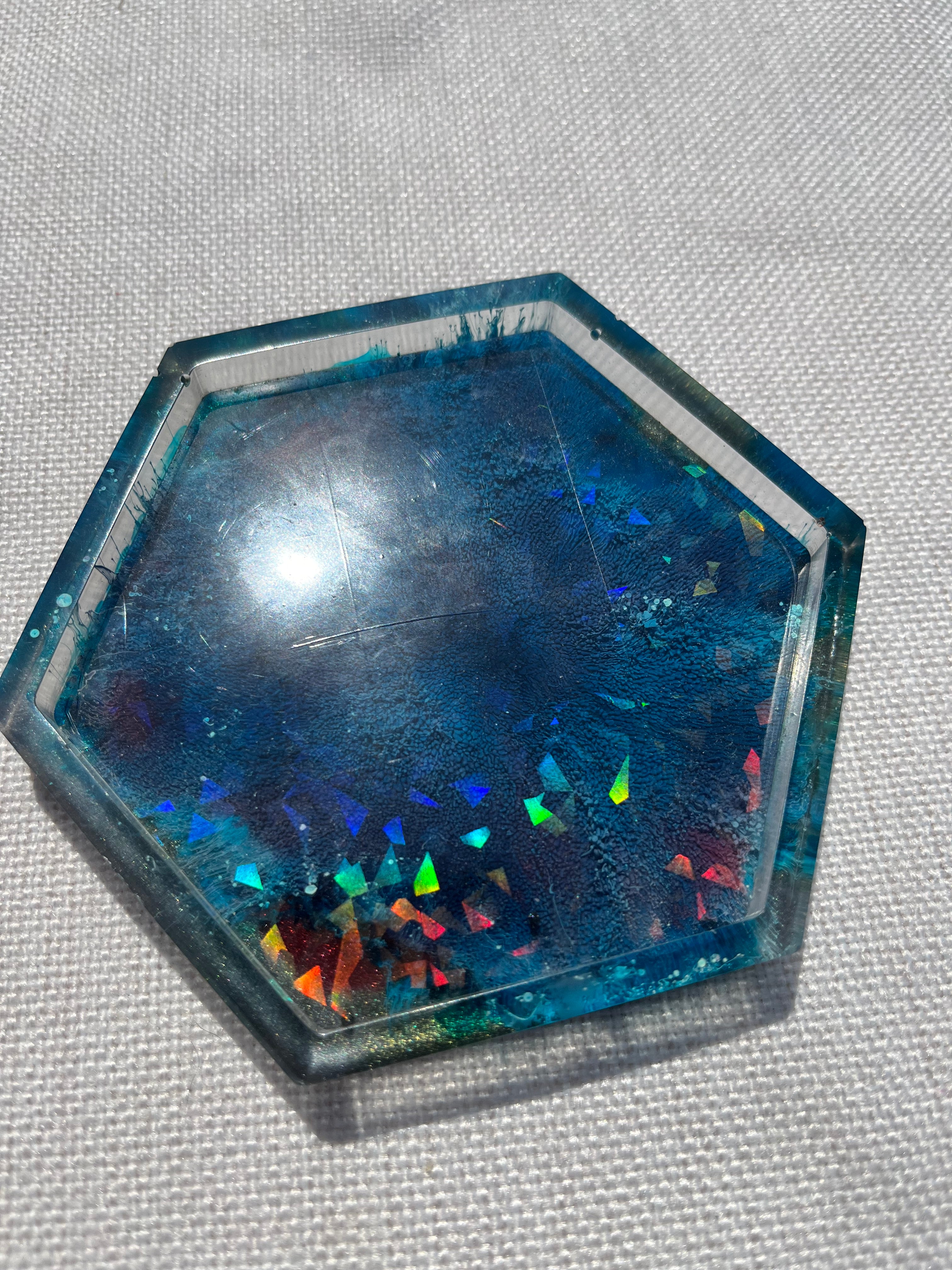 Holographic Resin Coasters choice of color