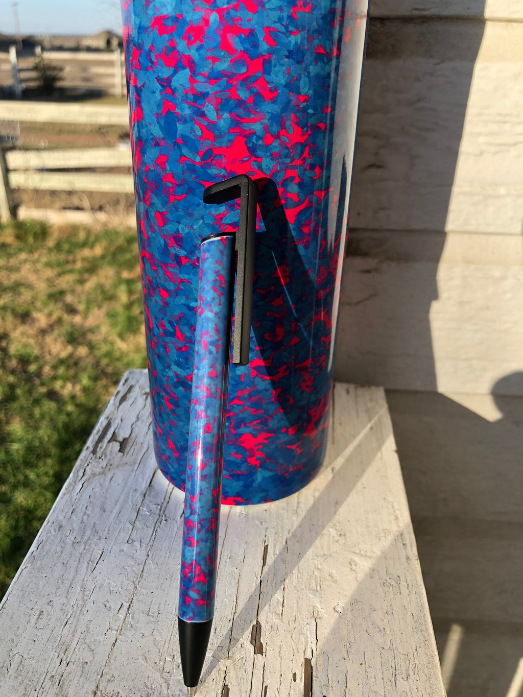 20oz Blue and Pink Sublimation Tumbler