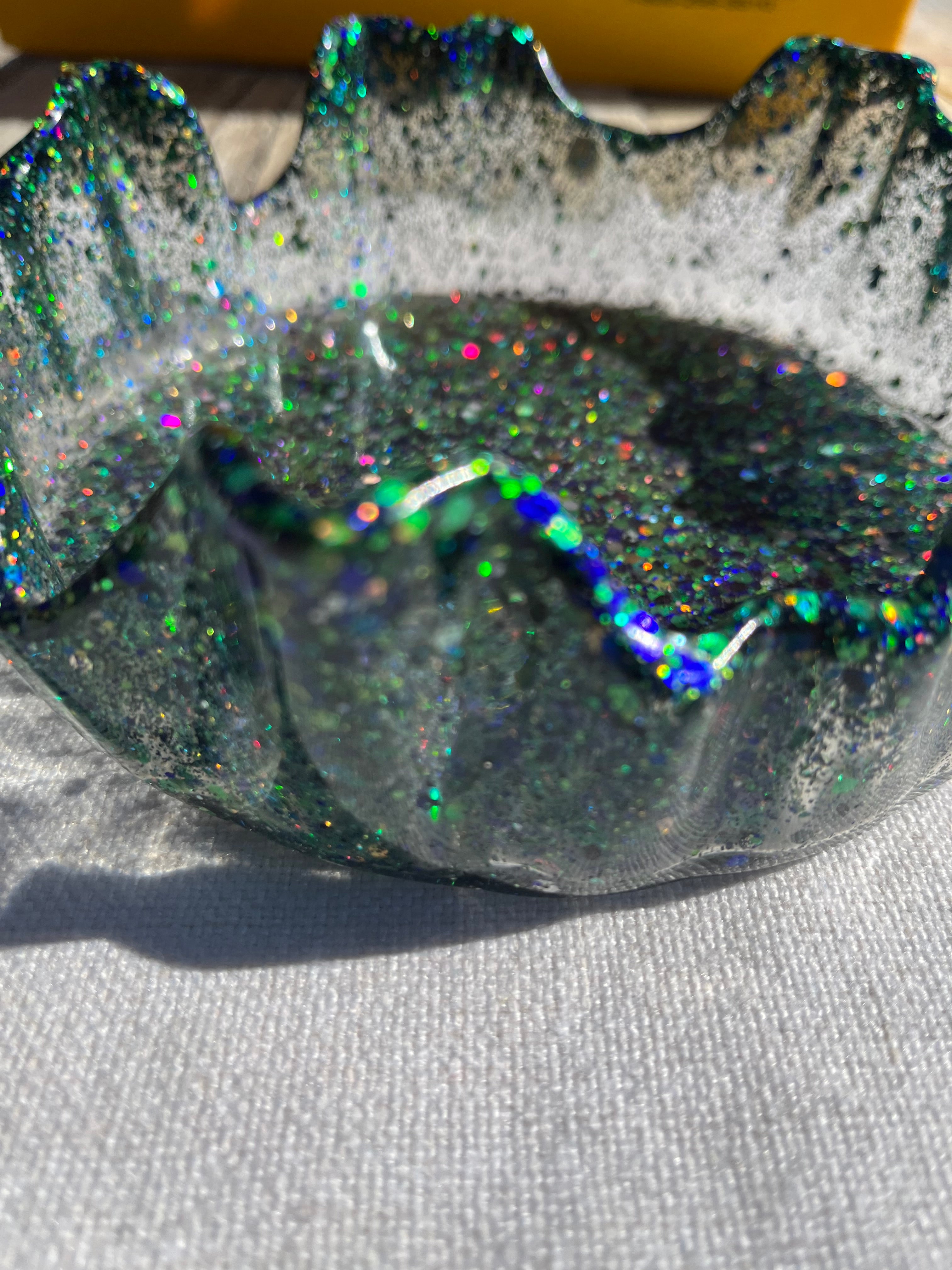 Resin Bowl with Glitter