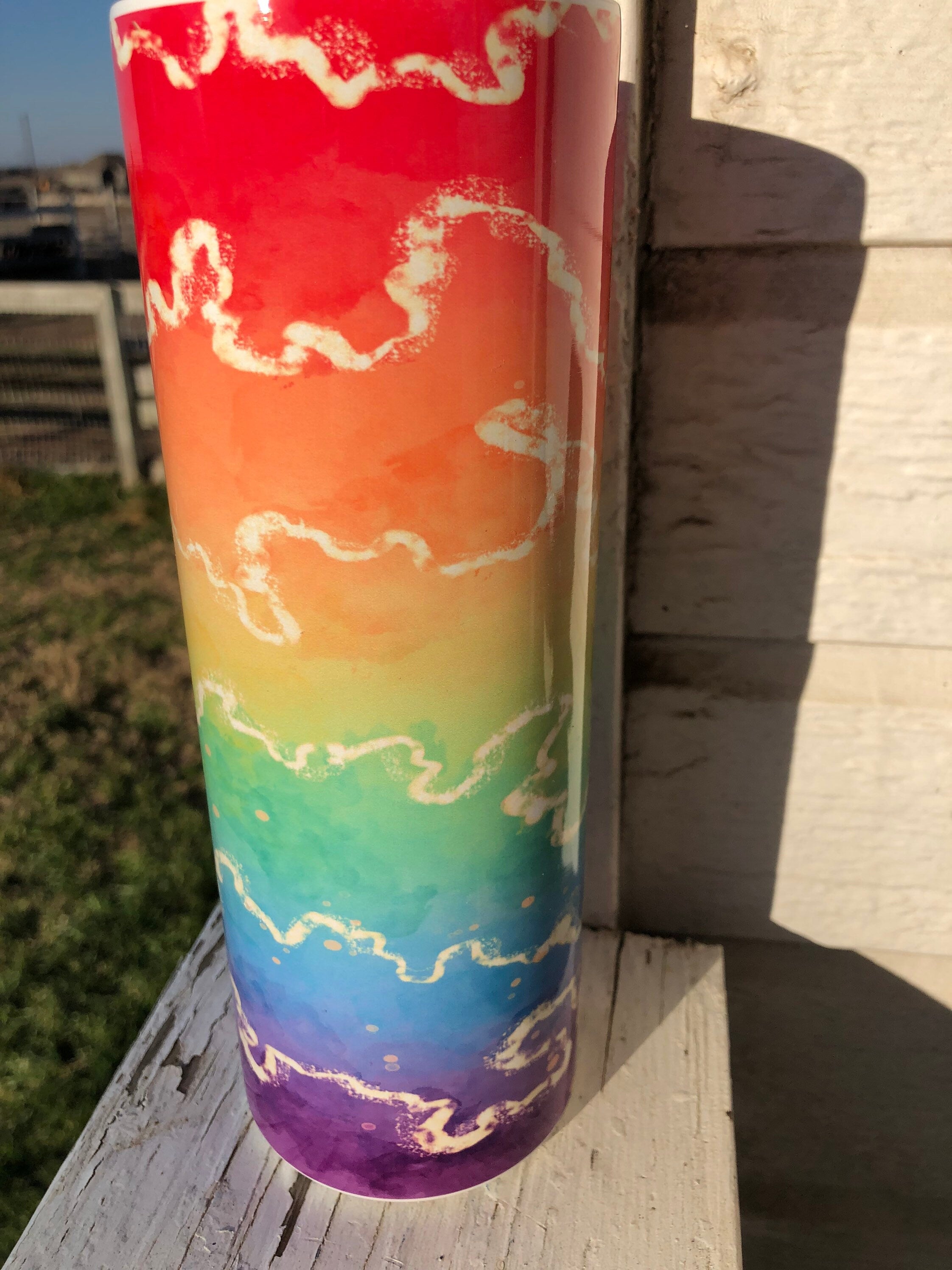 LBGTQ Pride Rainbow Tumbler Pen Combo. Pride Tumbler Pen Set.