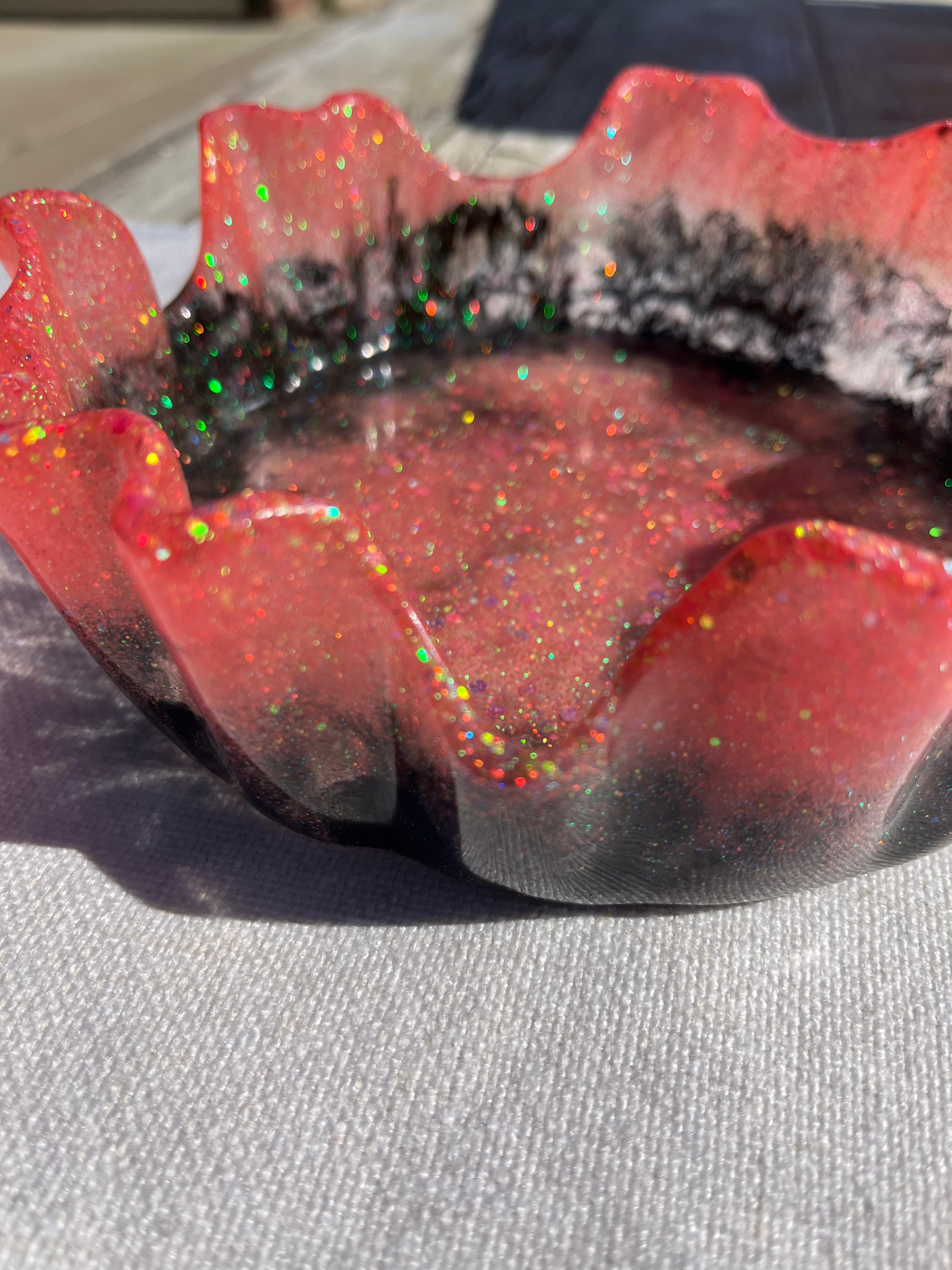 Resin alcohol ink Bowl