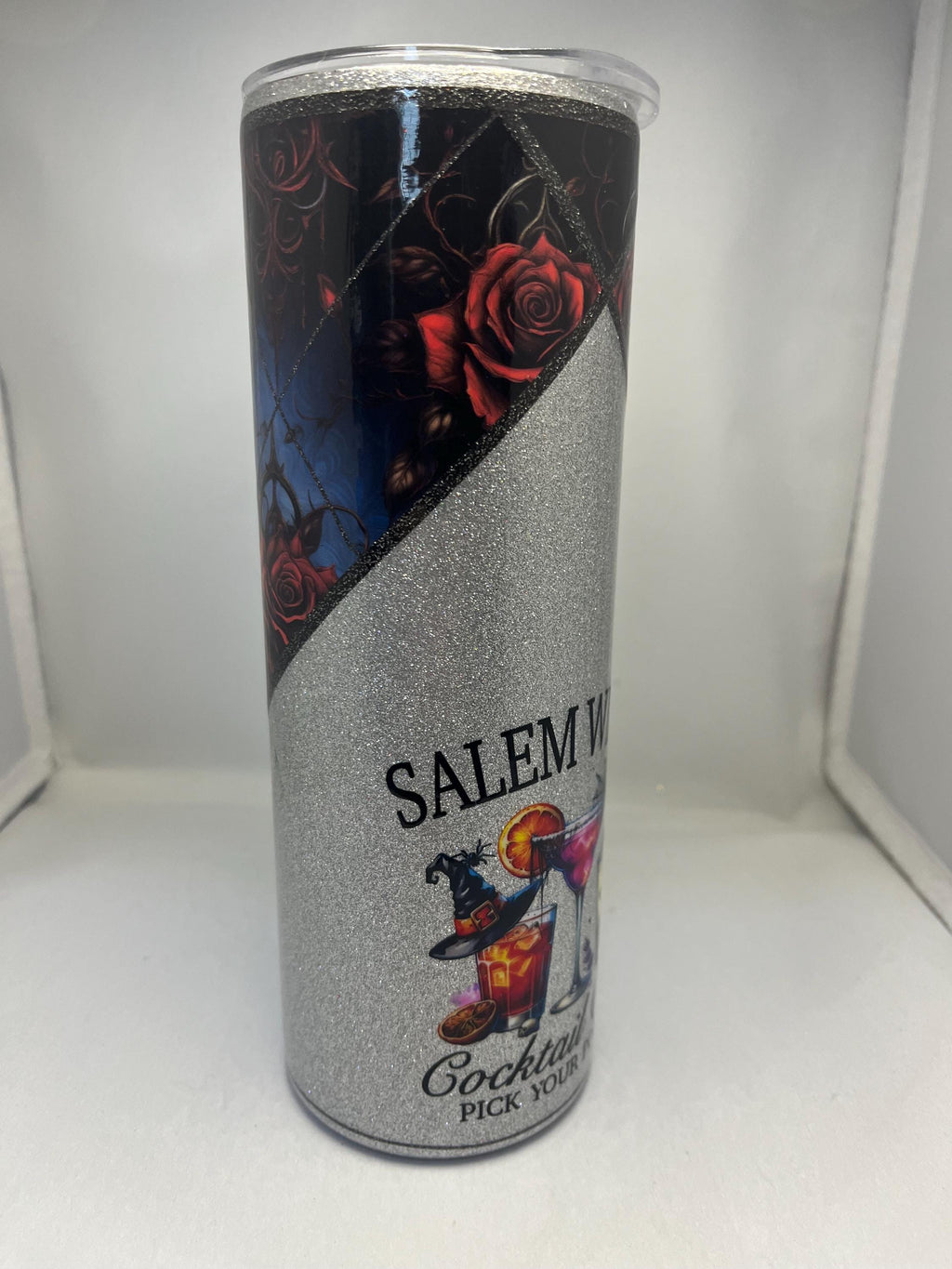 33. 20oz    Silver Glitter Witch Tumbler