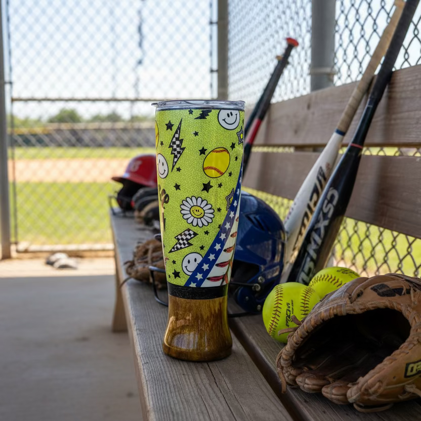 30oz Baseball Bat shaped Tumbler