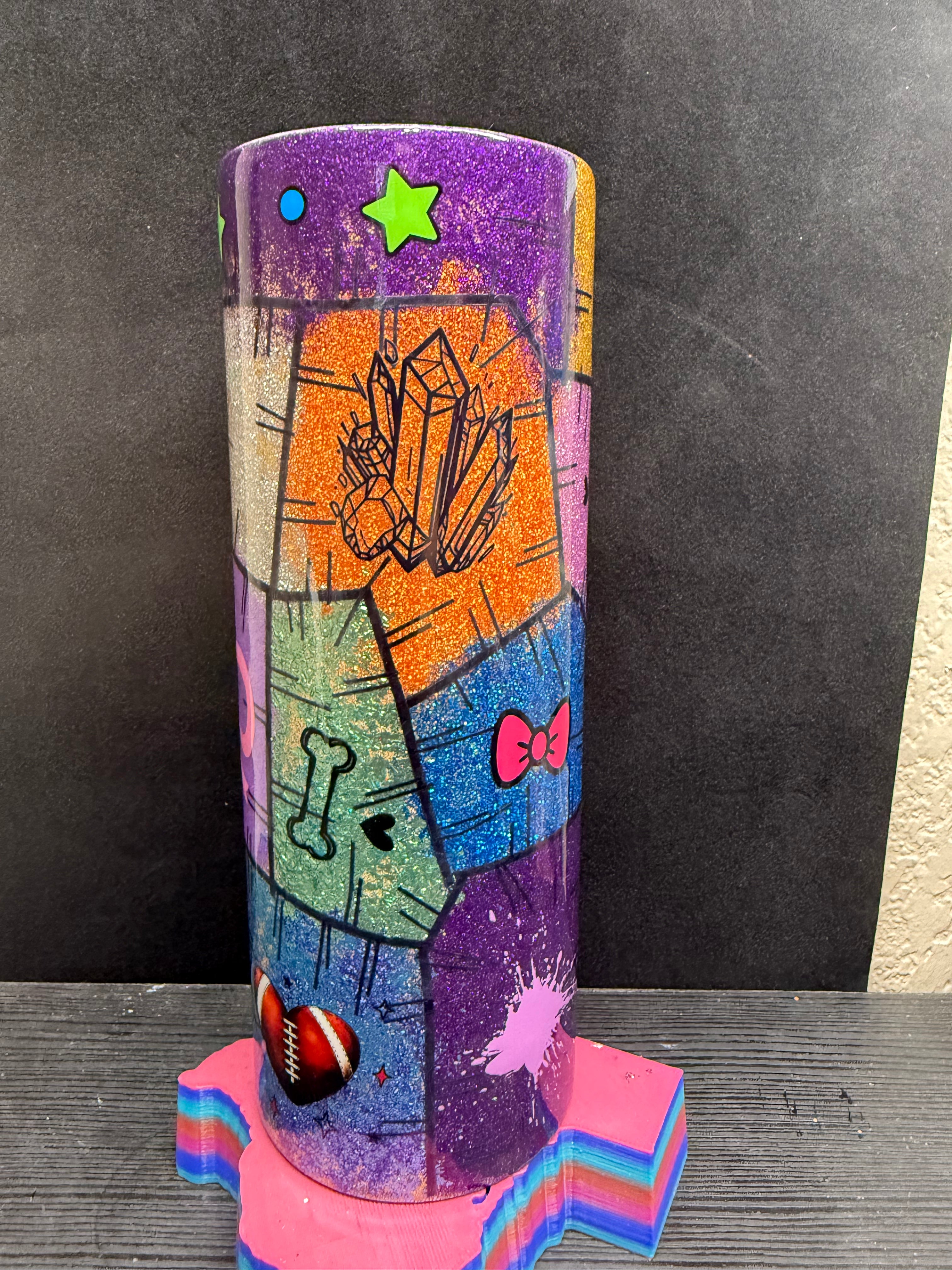 41. 20oz Patchwork Tumbler