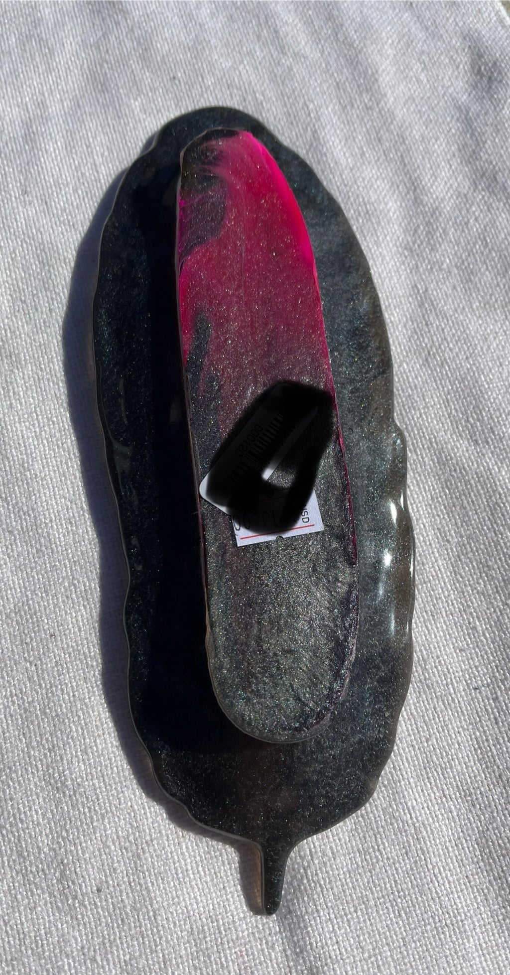 Resin Feather Trinket Dish incense burner