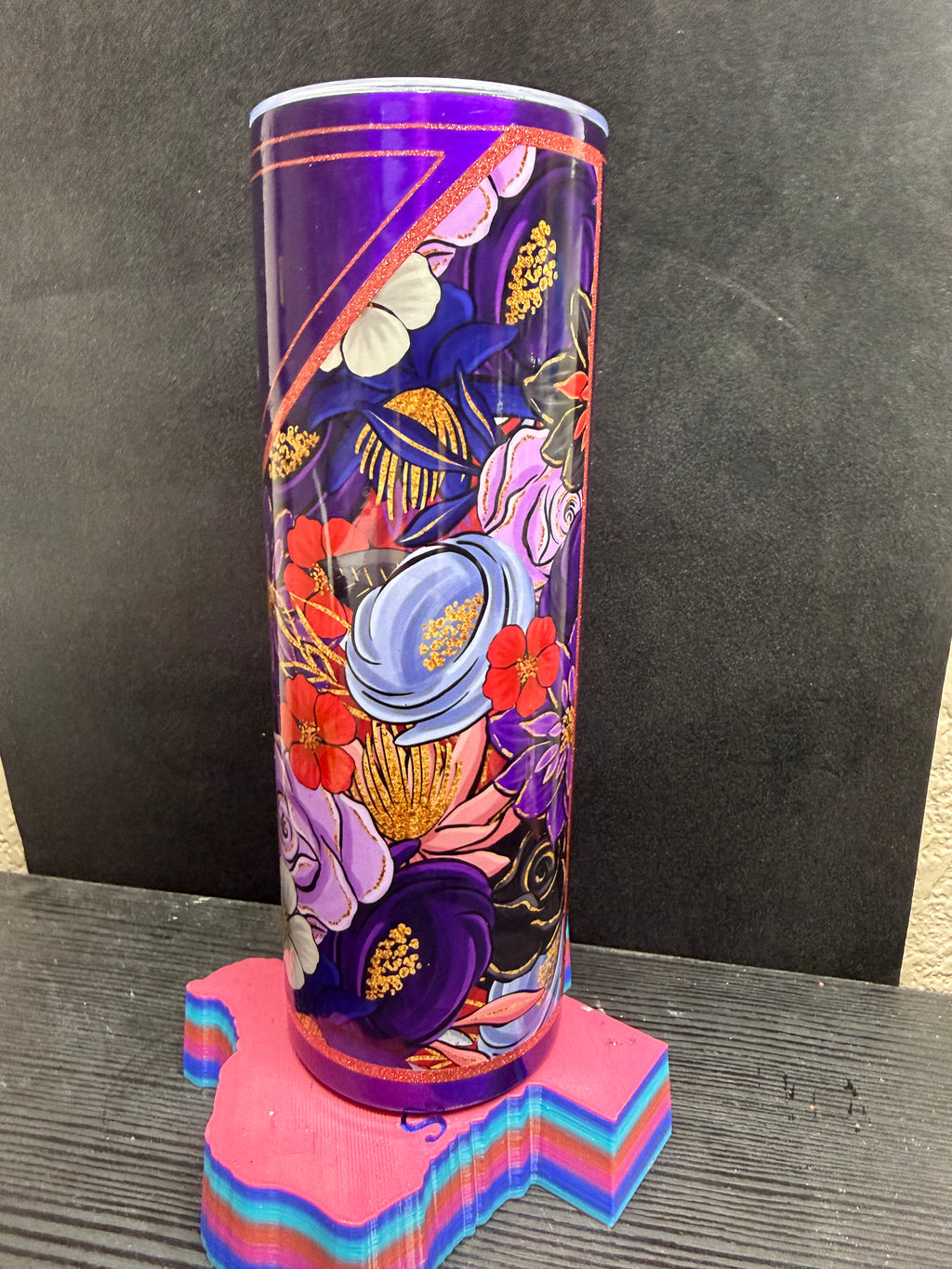 20oz Purple Butterfly Tumbler
