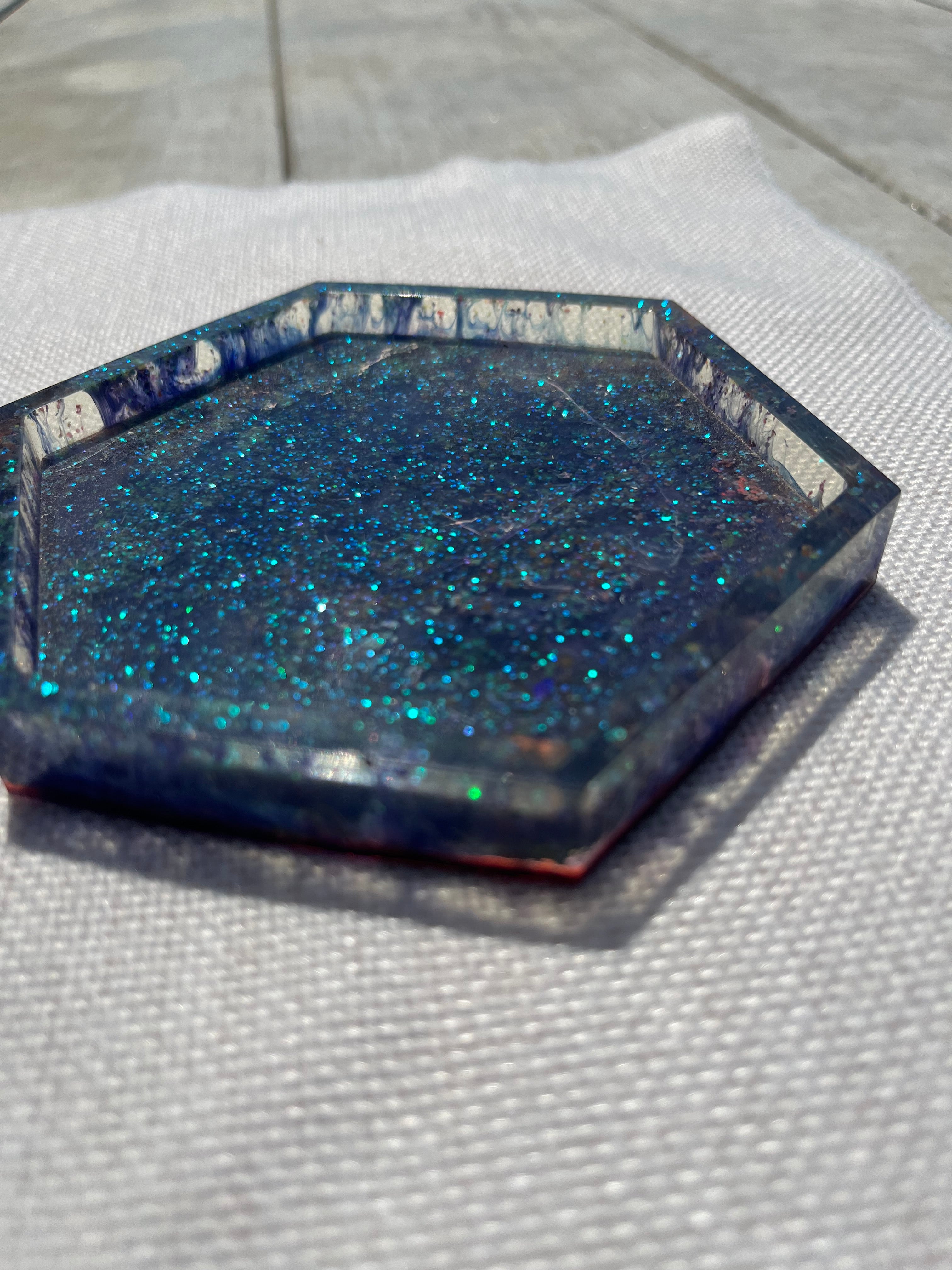 Holographic Resin Coasters choice of color