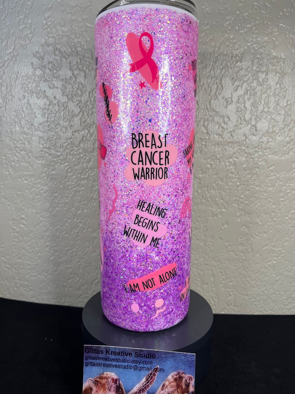 30oz Breast Cancer Positive Affirmations Tumbler