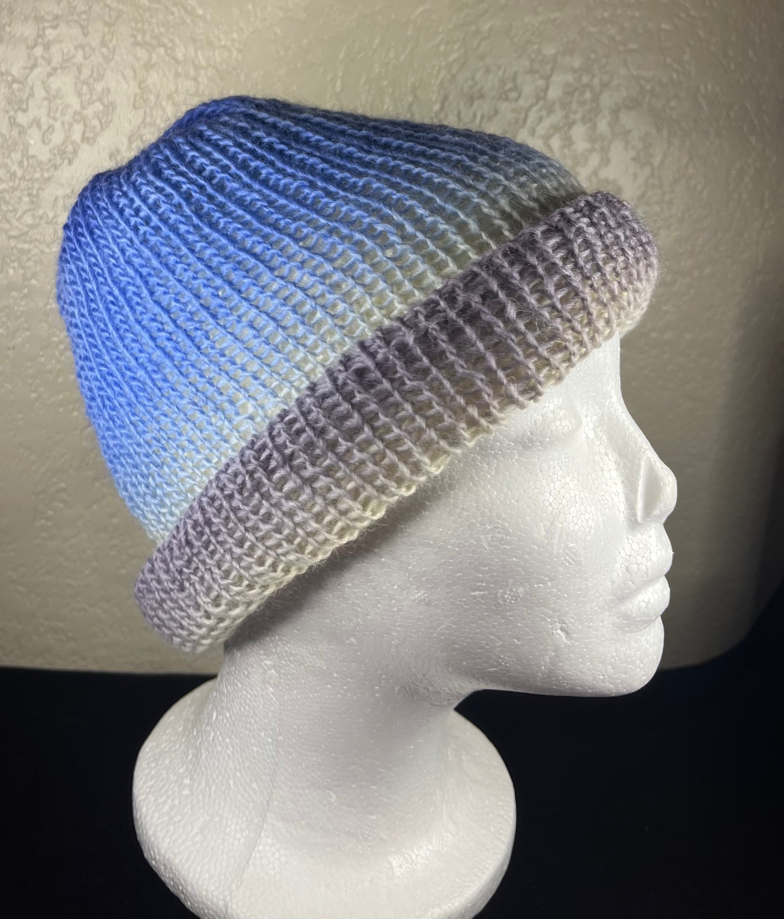 Blue Reversible Hat or Beanie