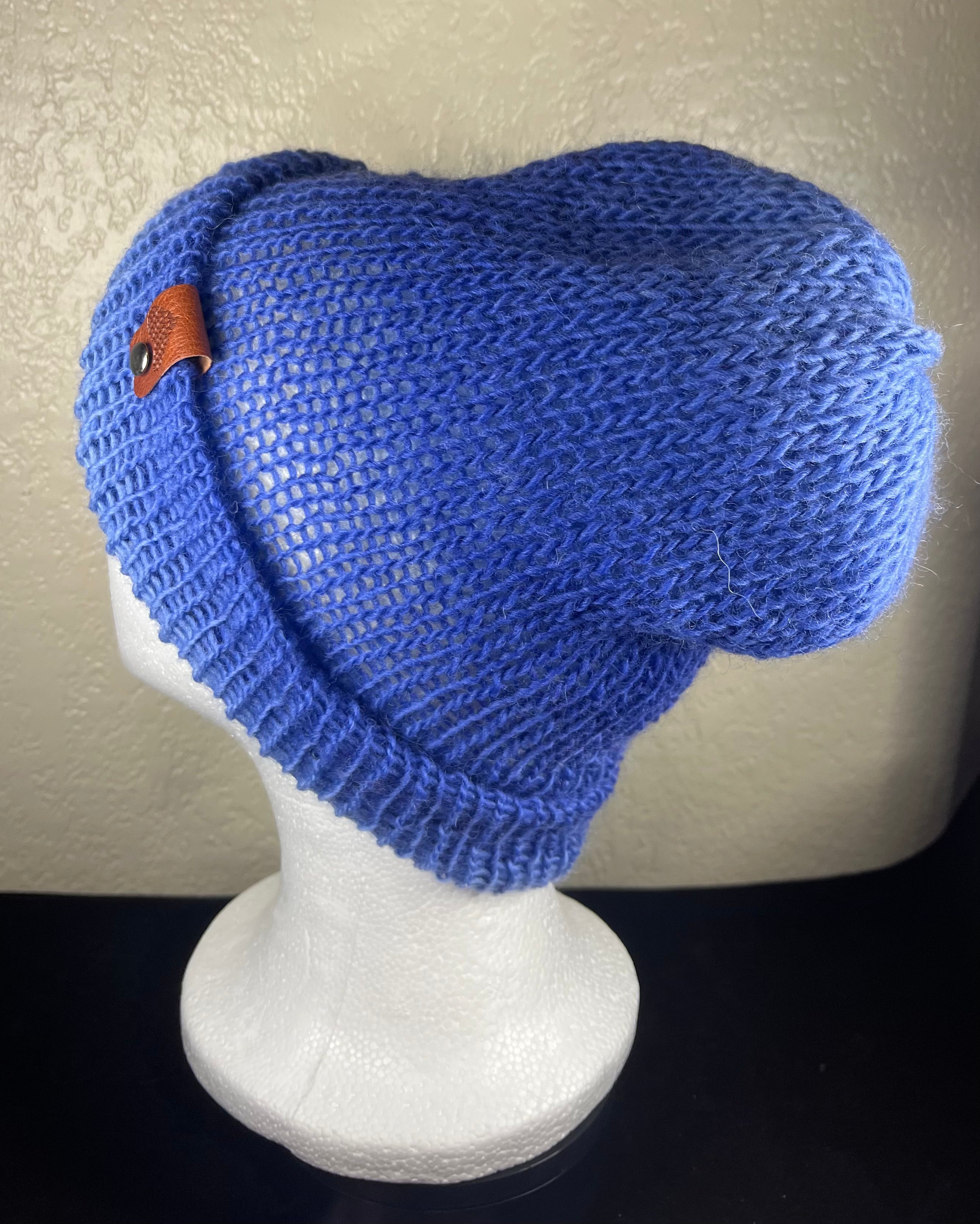 Blue Reversible Hat or Beanie