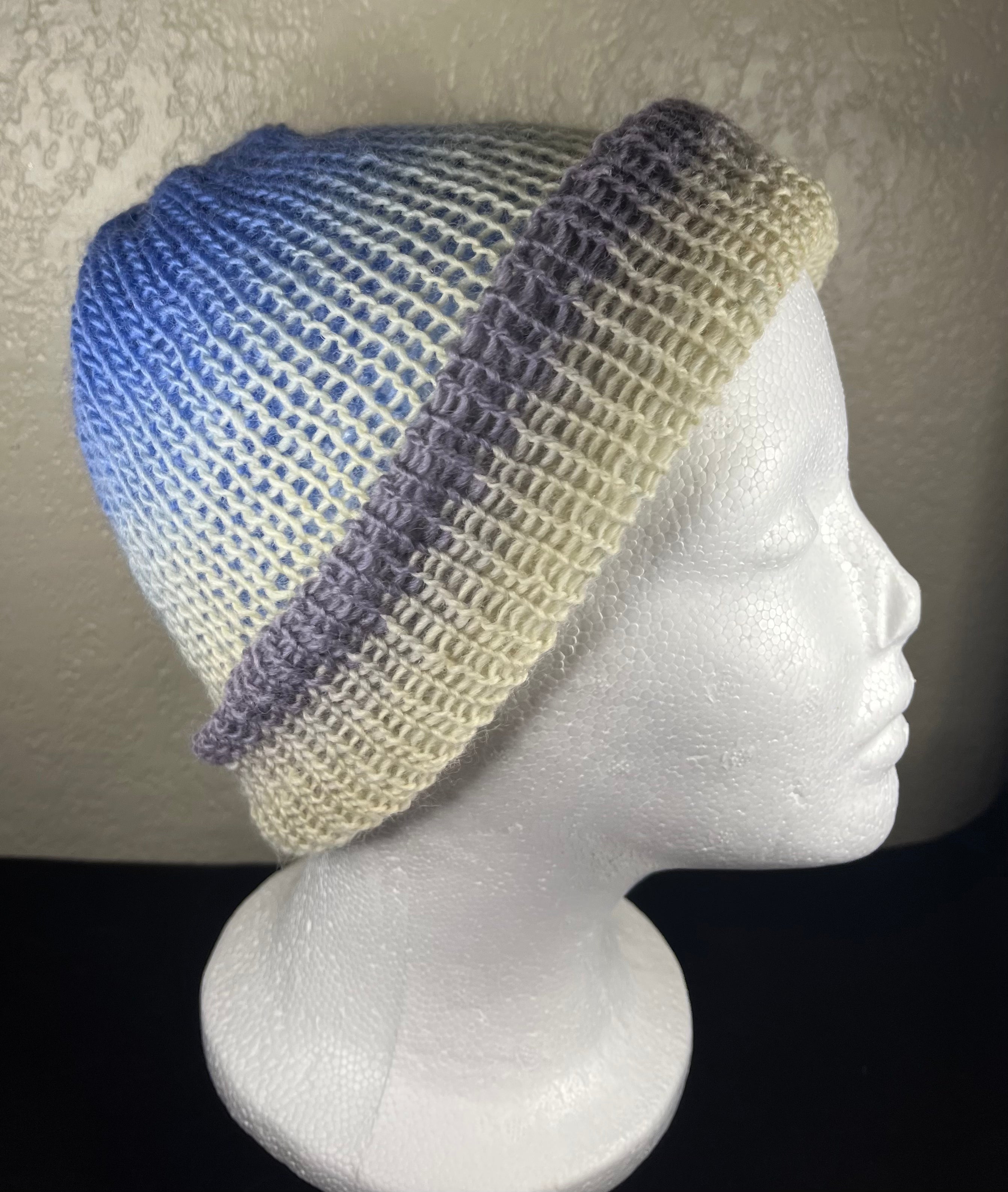 Blue Reversible Hat or Beanie