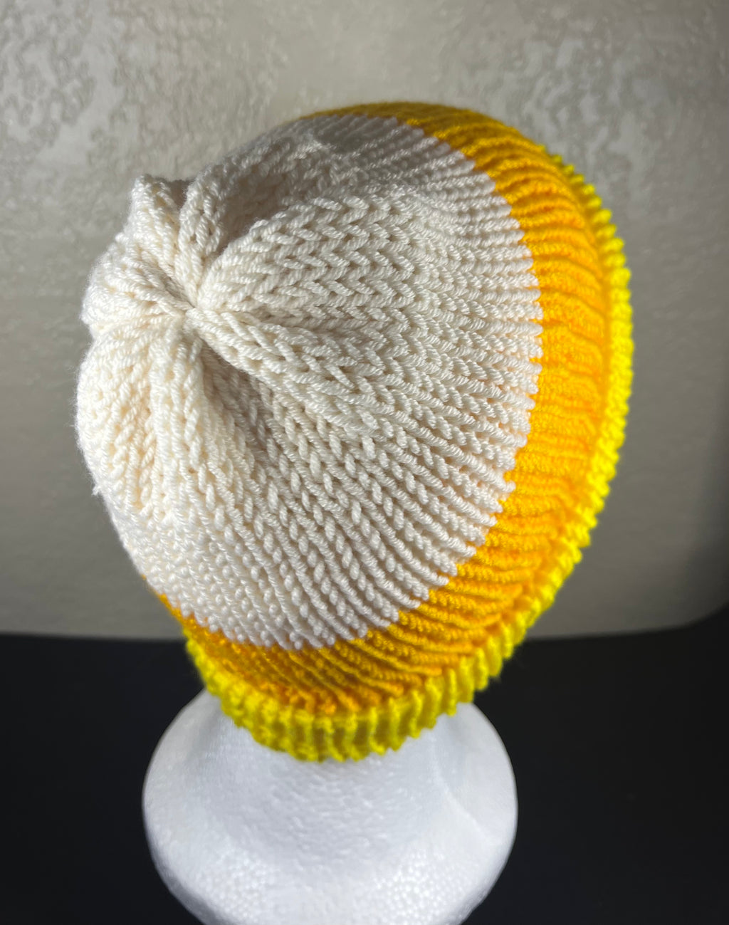 Reversible Candy Corn Look Hat or Beanie