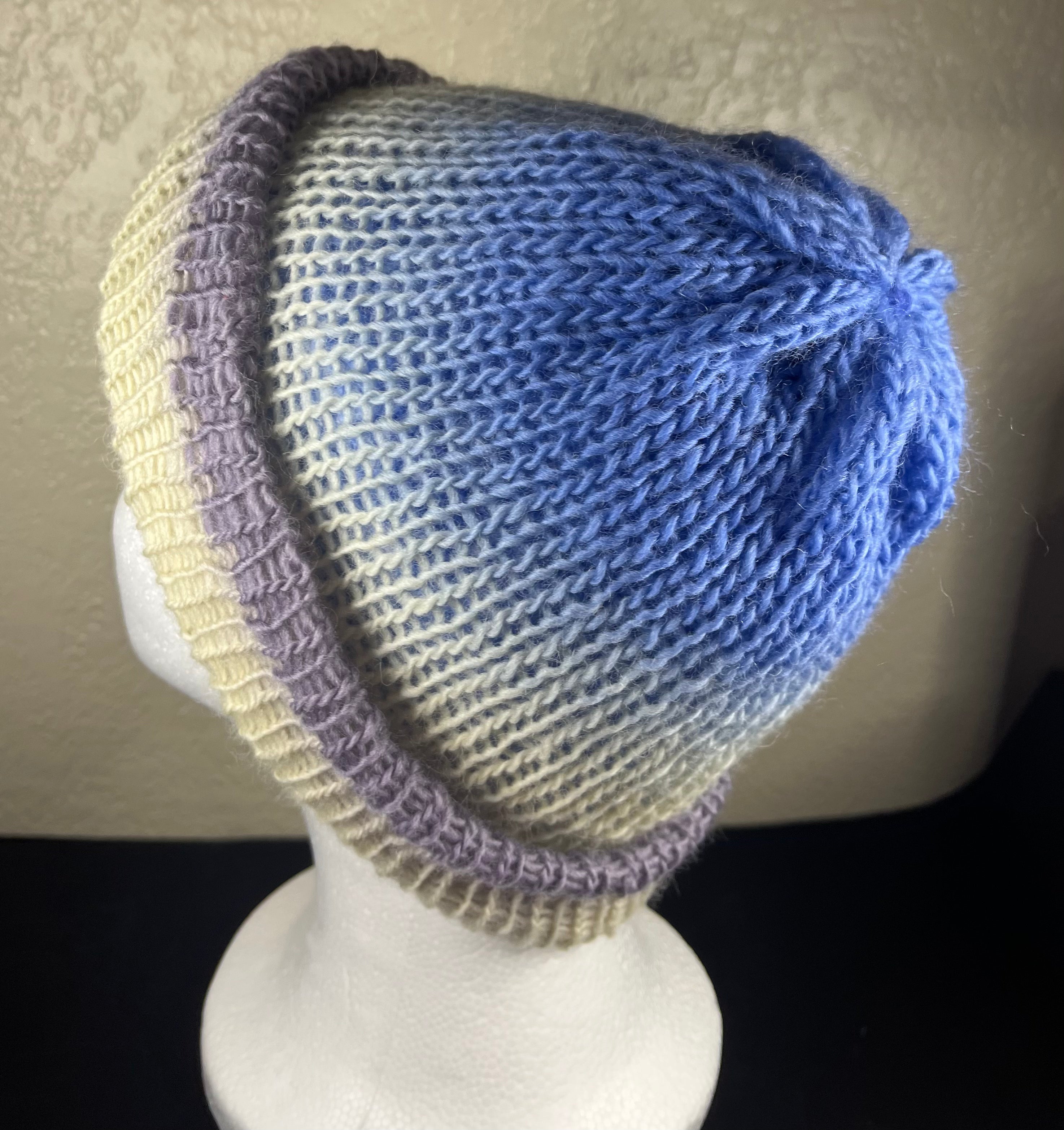 Blue Reversible Hat or Beanie