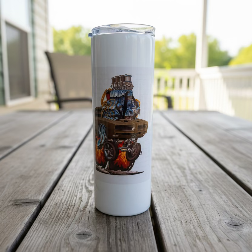 20oz Monster Truck Sublimation Tumbler