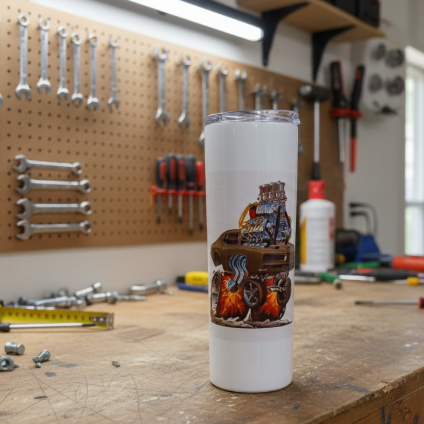 20oz Monster Truck Sublimation Tumbler