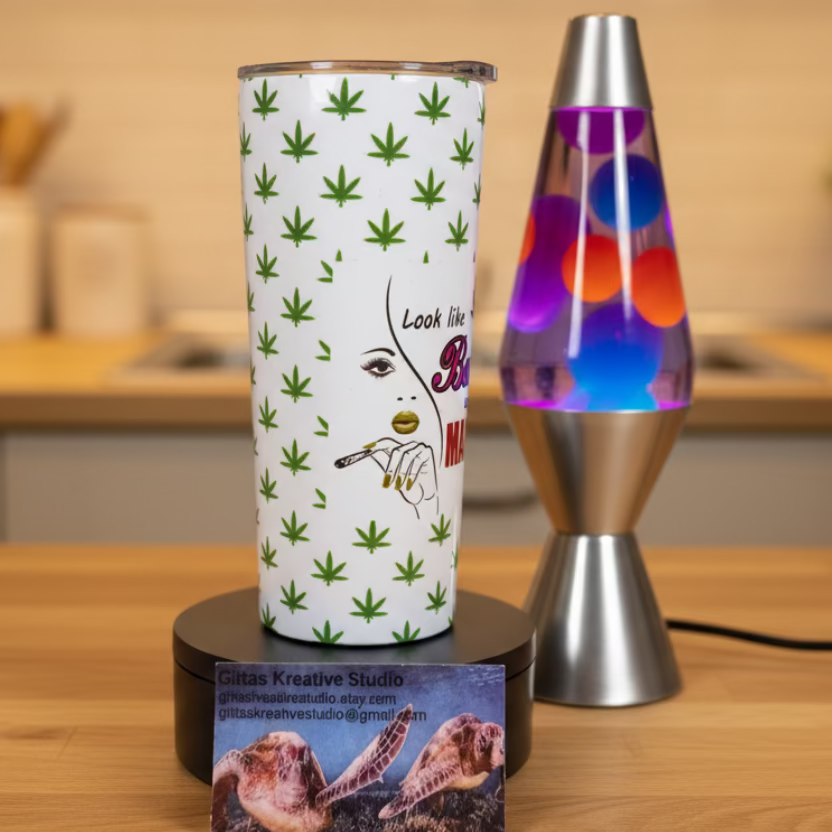 15oz Cannabis Tumbler Sublimation Cup