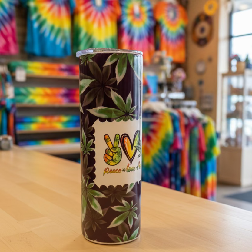 Cannabis Peace Tumbler Sublimation Cup
