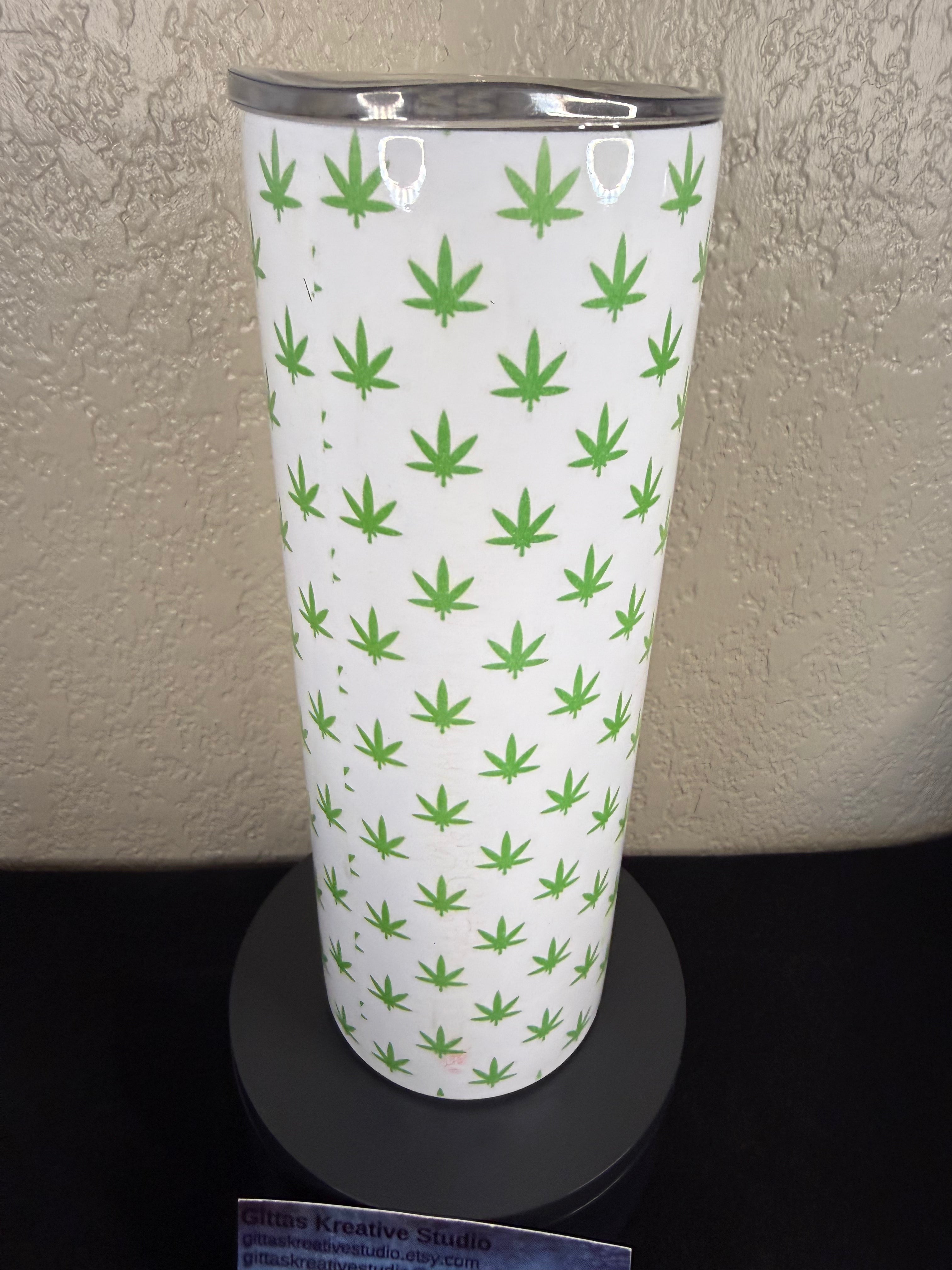 Cannabis Snake Tumbler Sublimation Cup