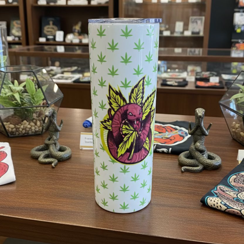 Cannabis Snake Tumbler Sublimation Cup