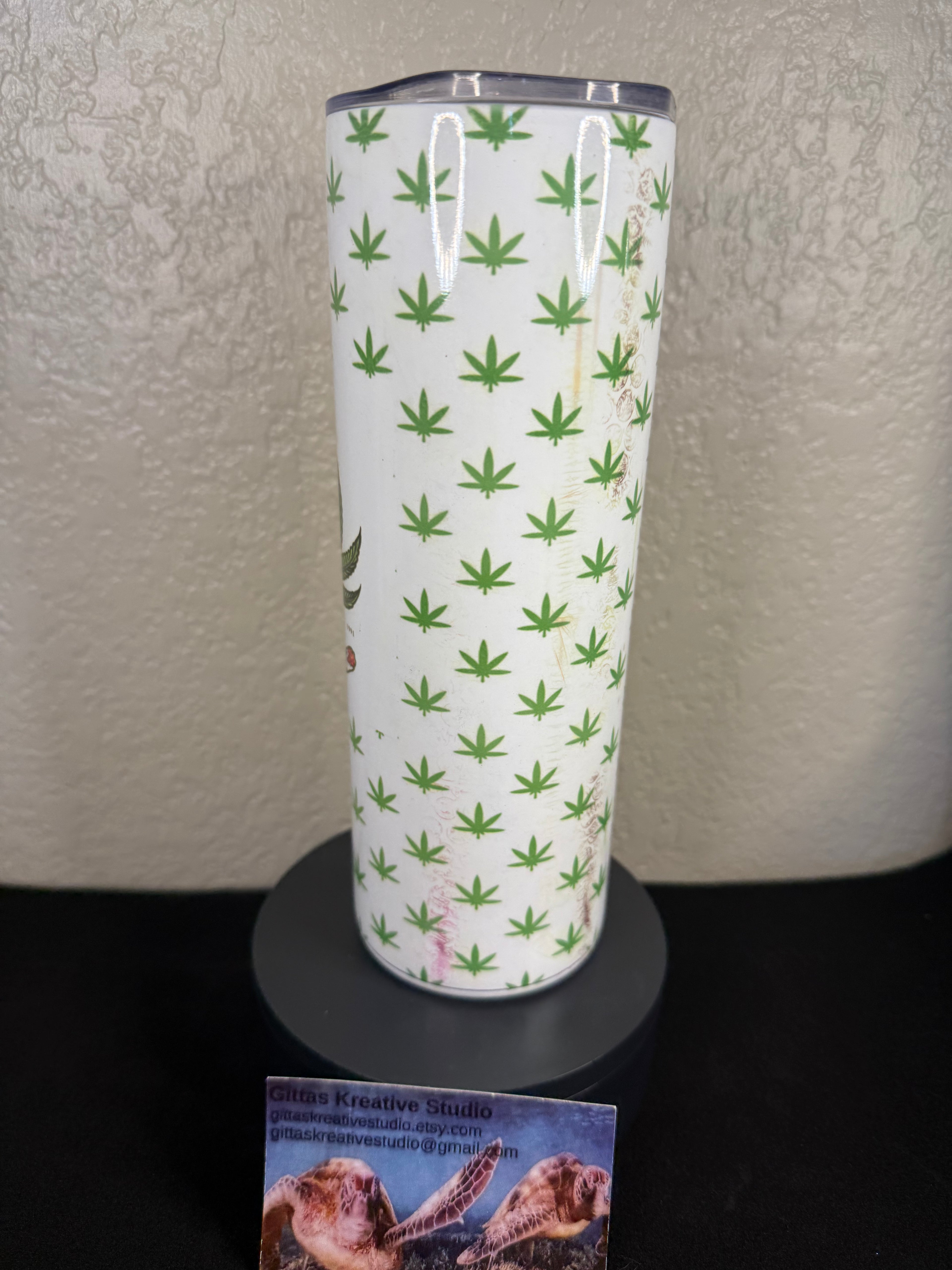 Cannabis Head  Tumbler Sublimation Cup