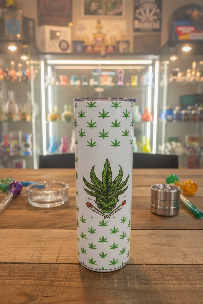 Cannabis Head  Tumbler Sublimation Cup