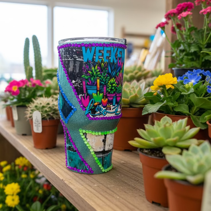 30oz  Modern Curve Gardening Hoe Tumbler