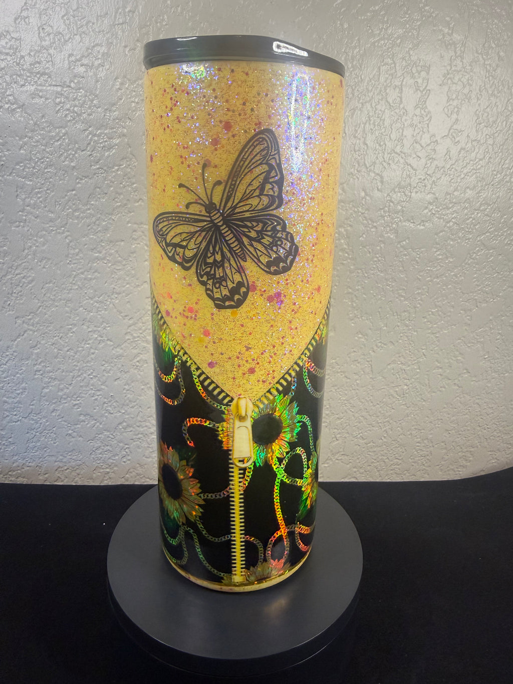 2. 20oz Holographic Sunflower Tumbler