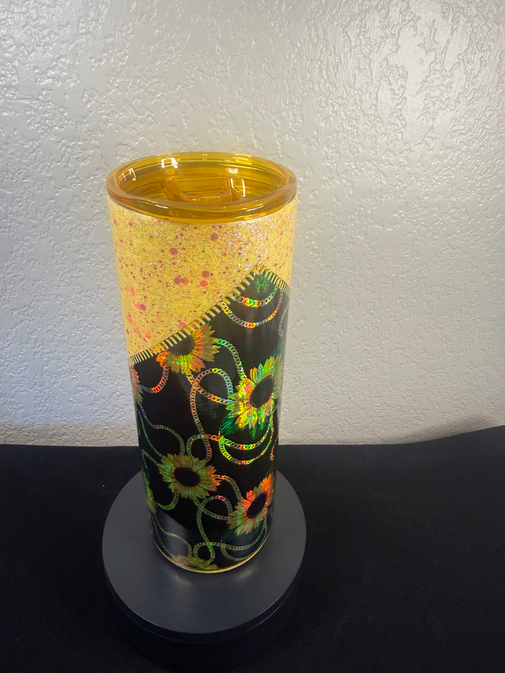 2. 20oz Holographic Sunflower Tumbler