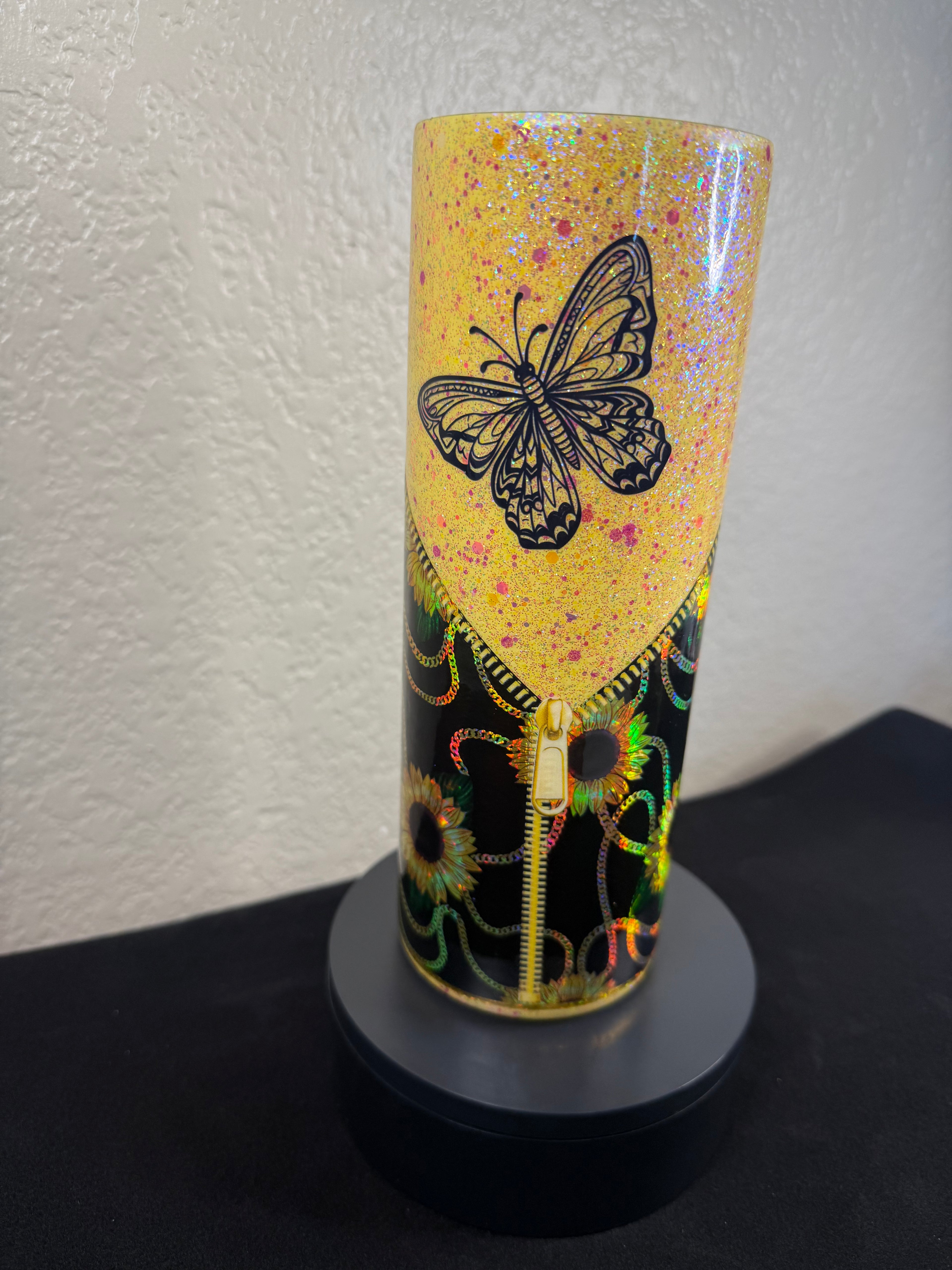 2. 20oz Holographic Sunflower Tumbler