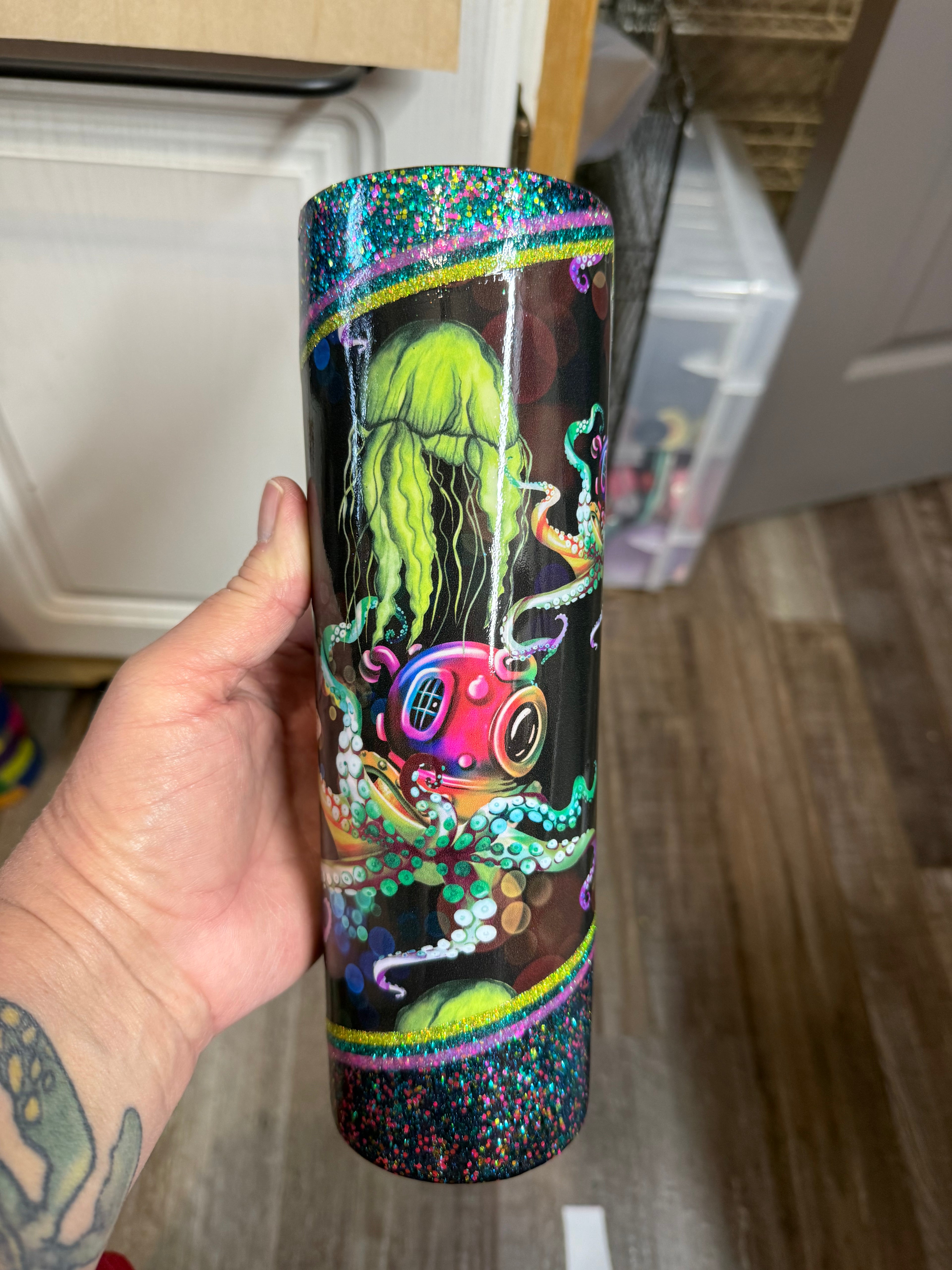 Fun Octopus 30oz Tapered Tumbler