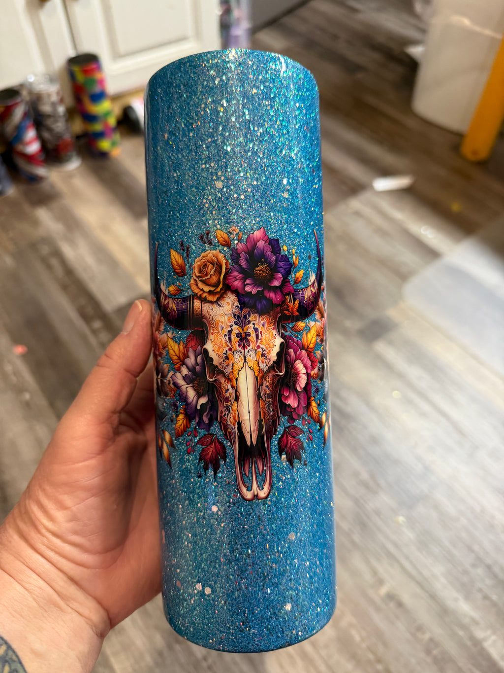 #1 30oz Skull and Combat Boots Tumbler