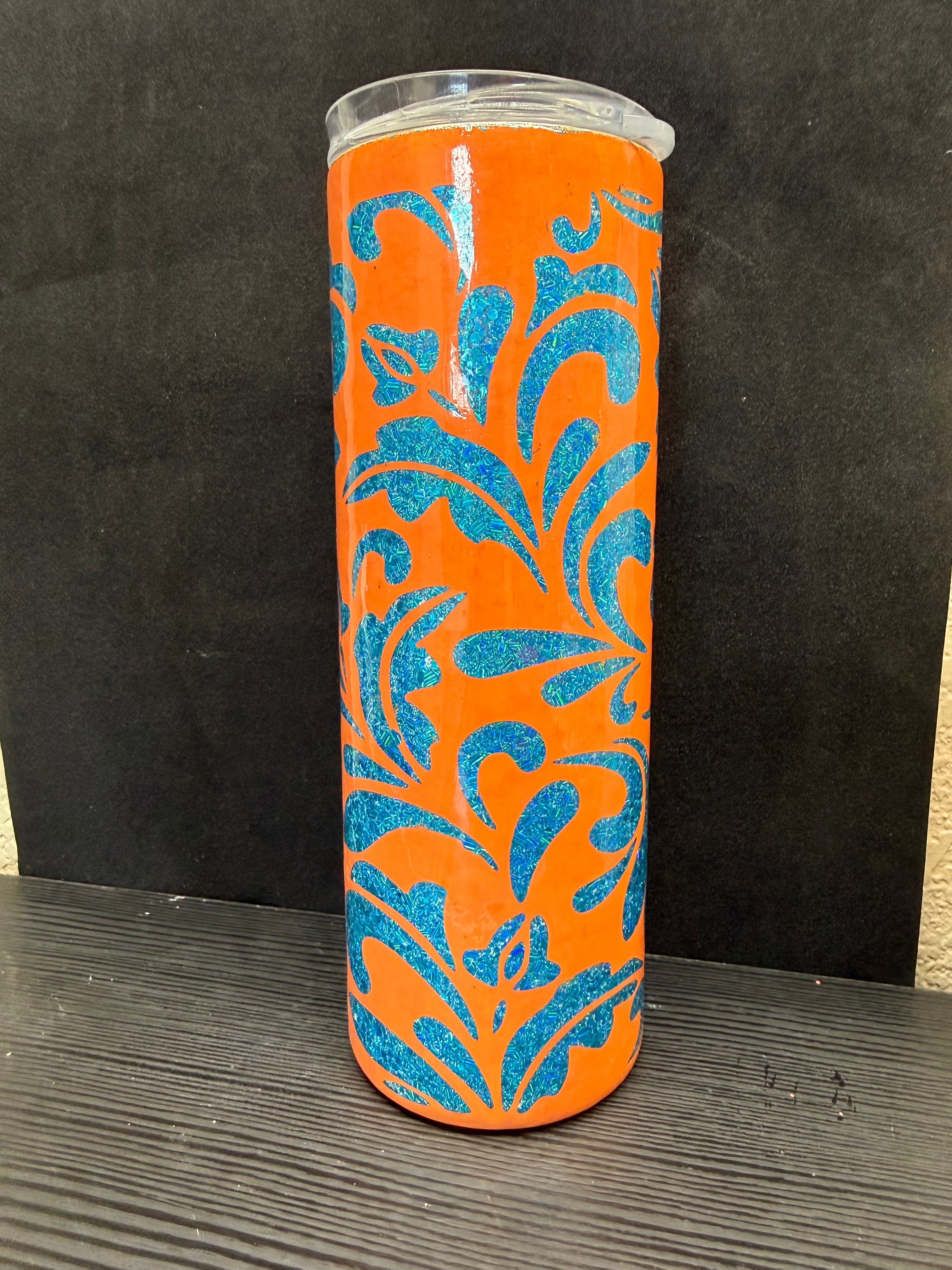 20oz orange peekaboo Tumbler