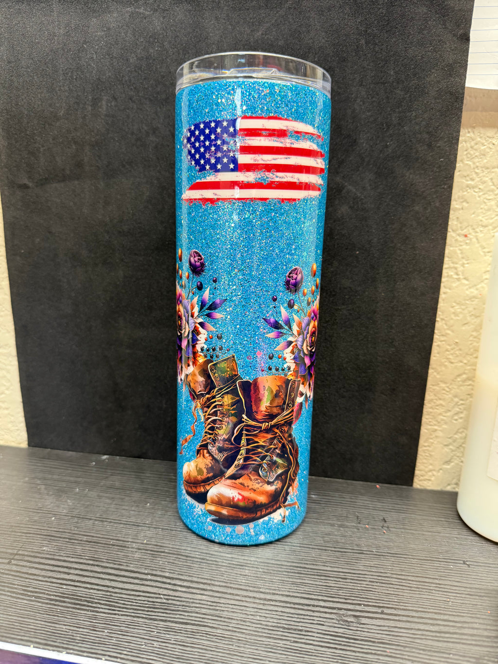 #1 30oz Skull and Combat Boots Tumbler