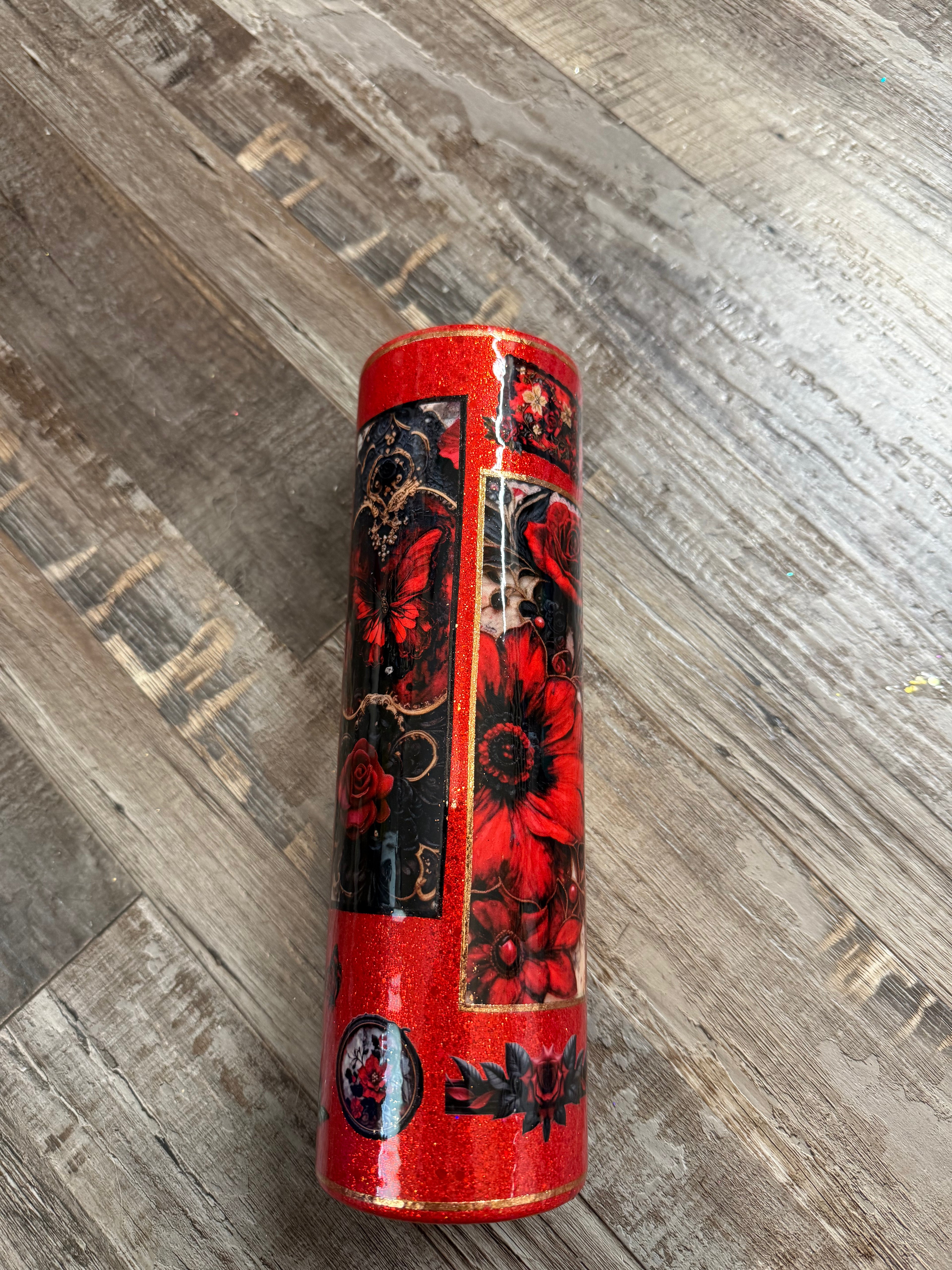 TS 35oz red and black Tumbler