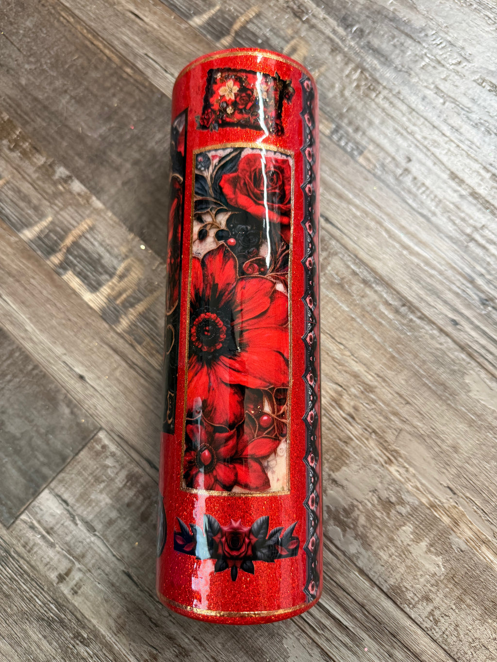 TS 35oz red and black Tumbler