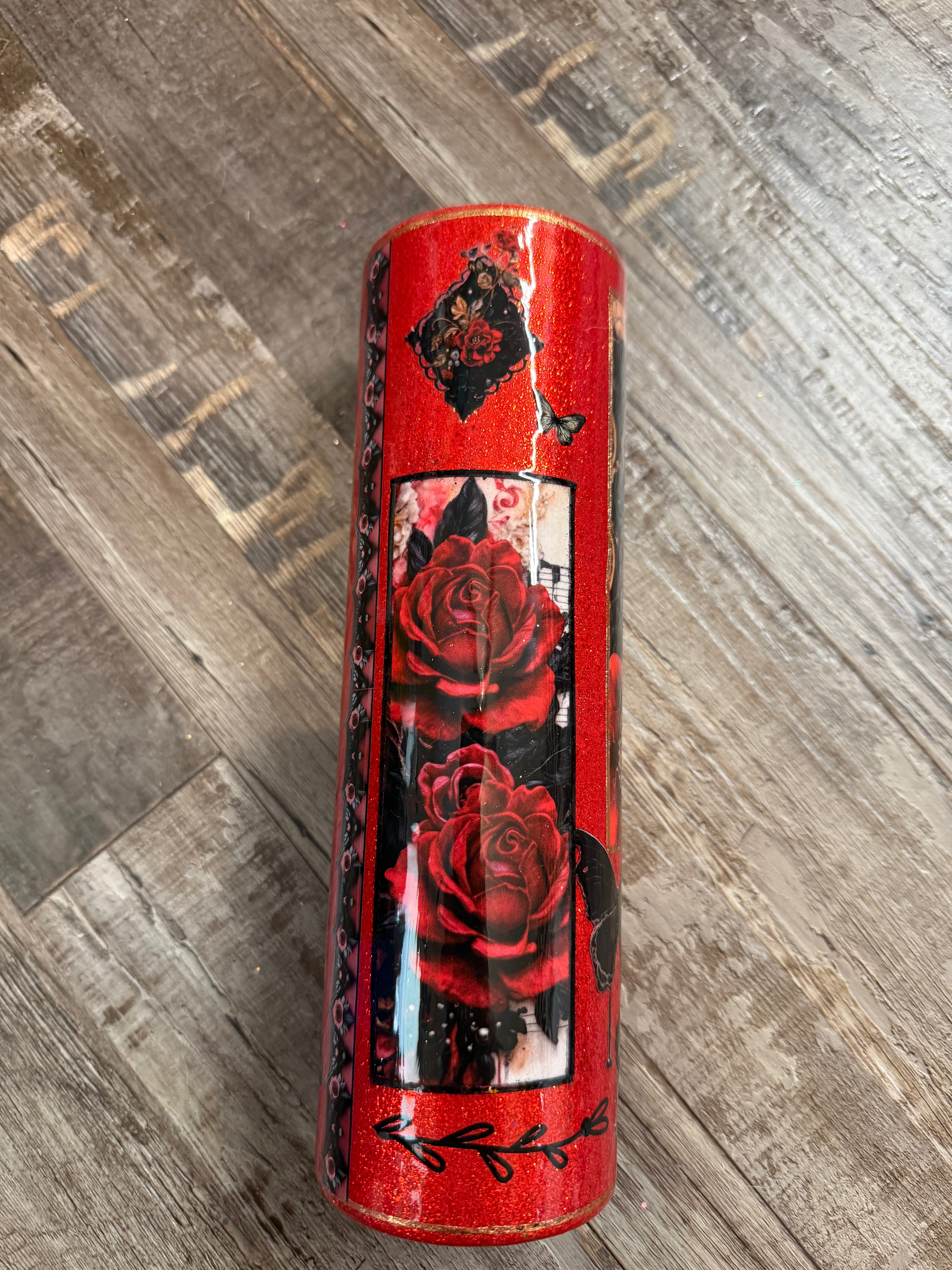 TS 35oz red and black Tumbler