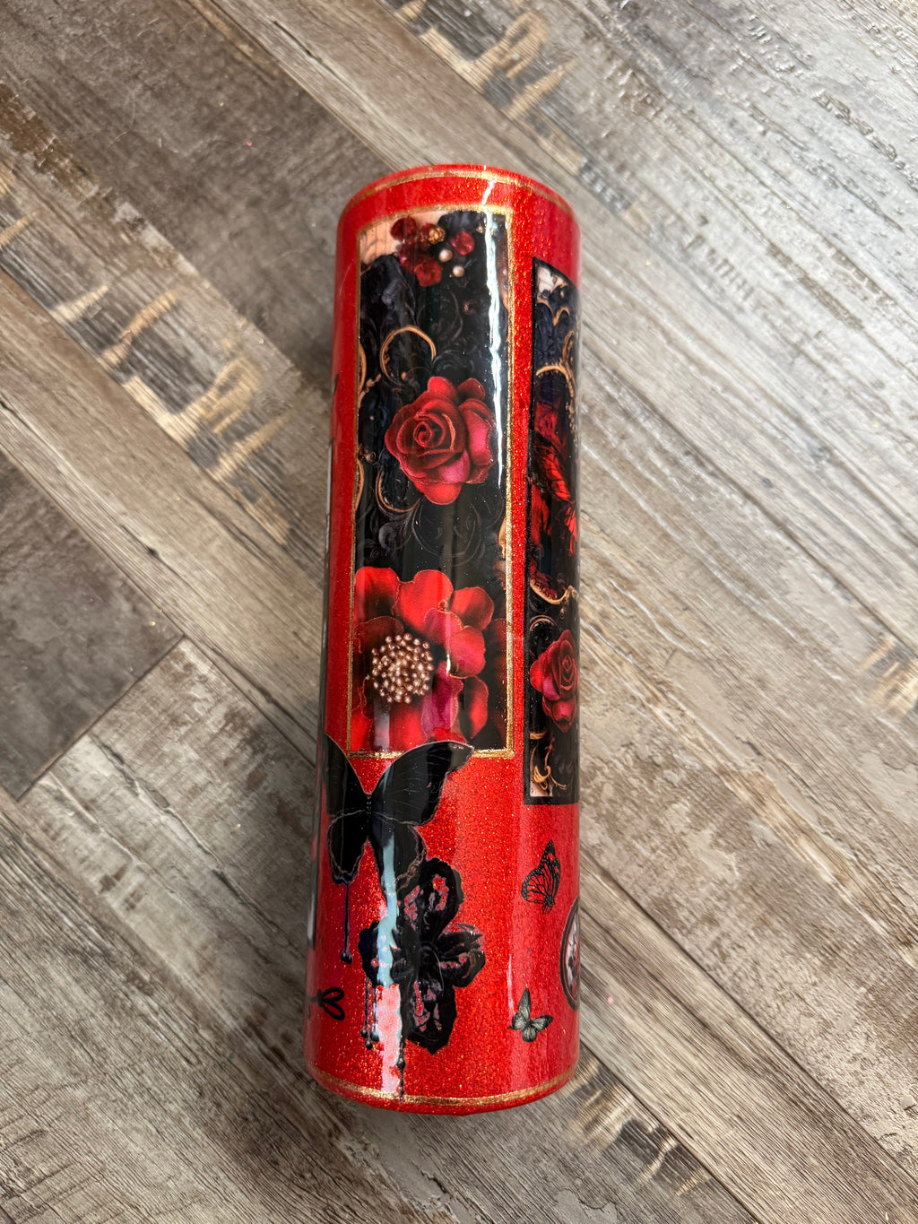 TS 35oz red and black Tumbler