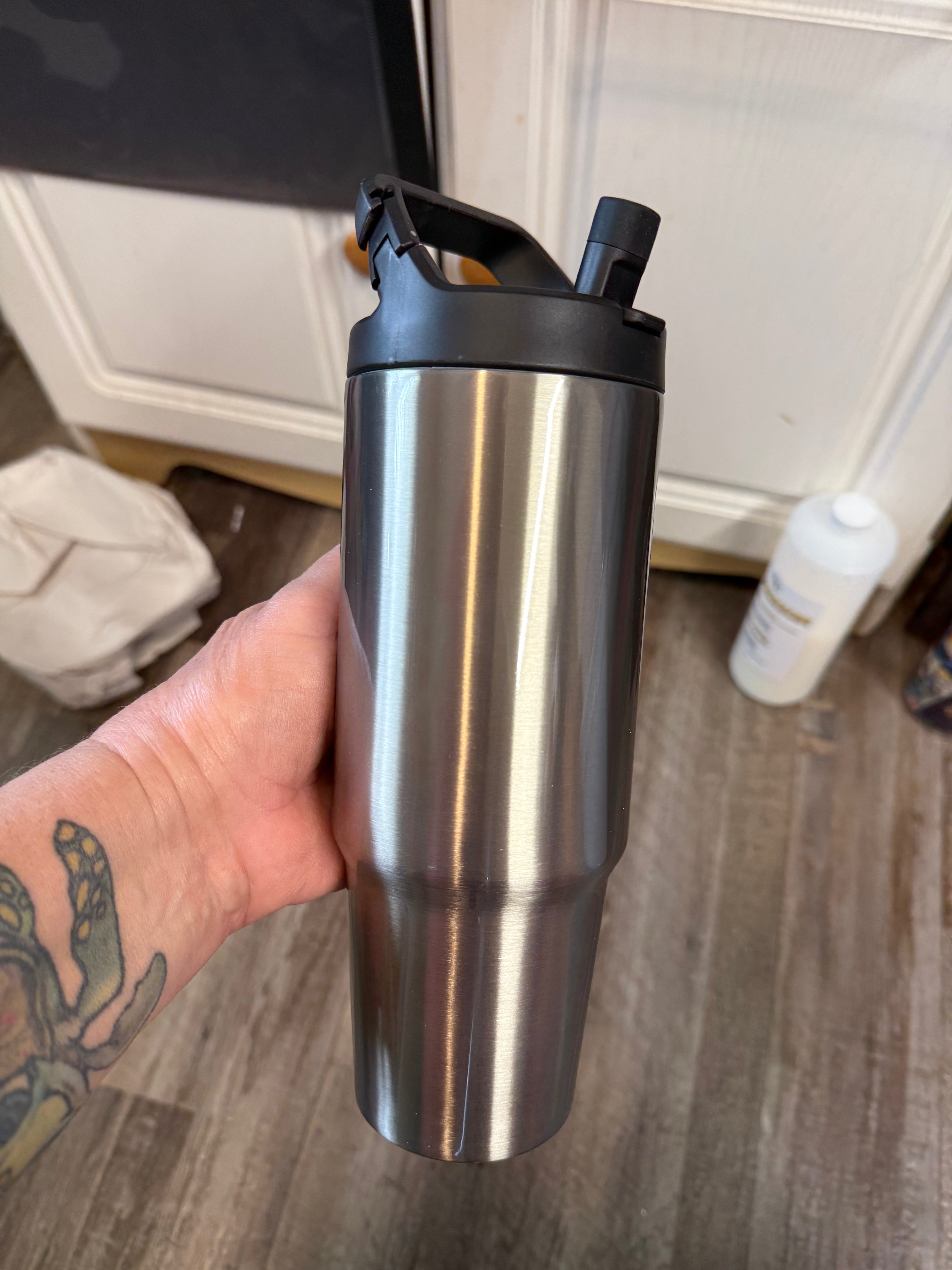 30oz Clip-mate Clear Bottle Tumbler