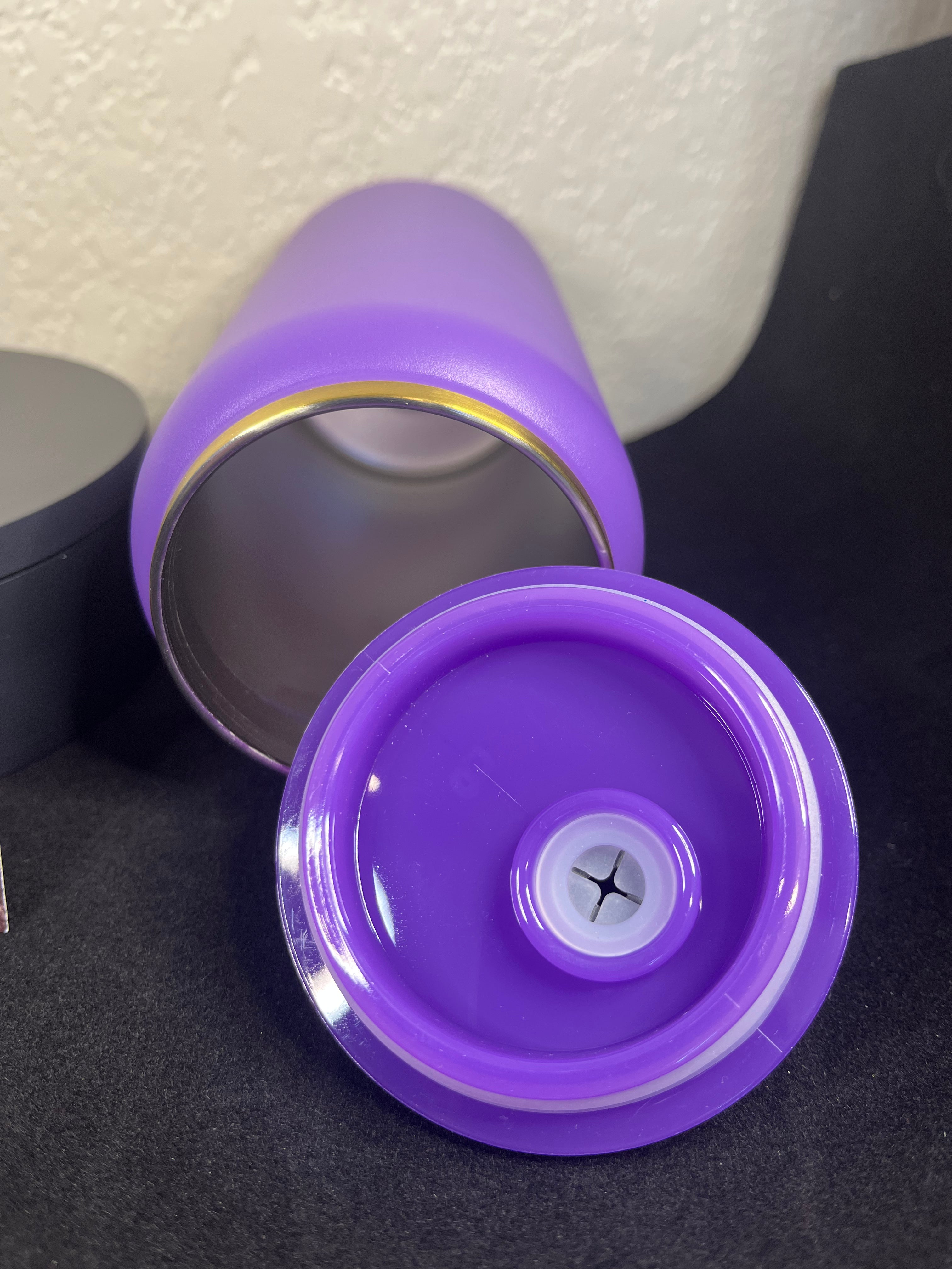 16oz laser edged Tumbler Ellison Purple