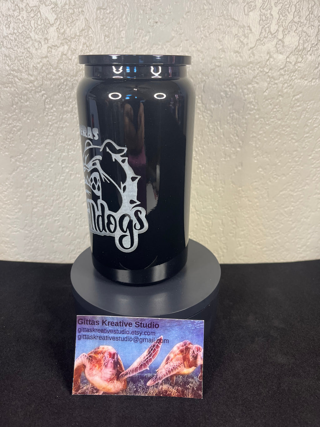 16oz laser edged Tumbler CCHS Black