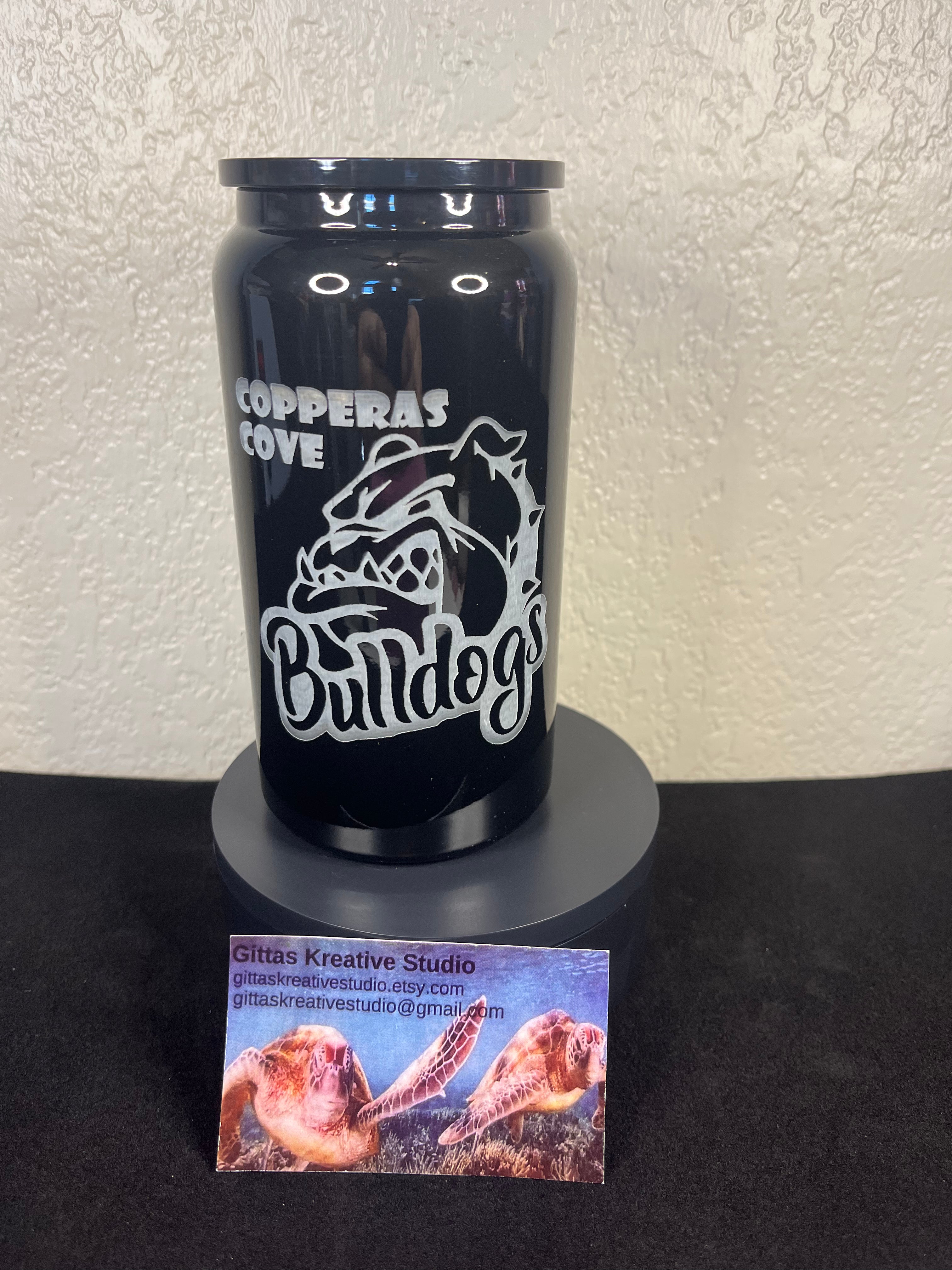 16oz laser edged Tumbler CCHS Black